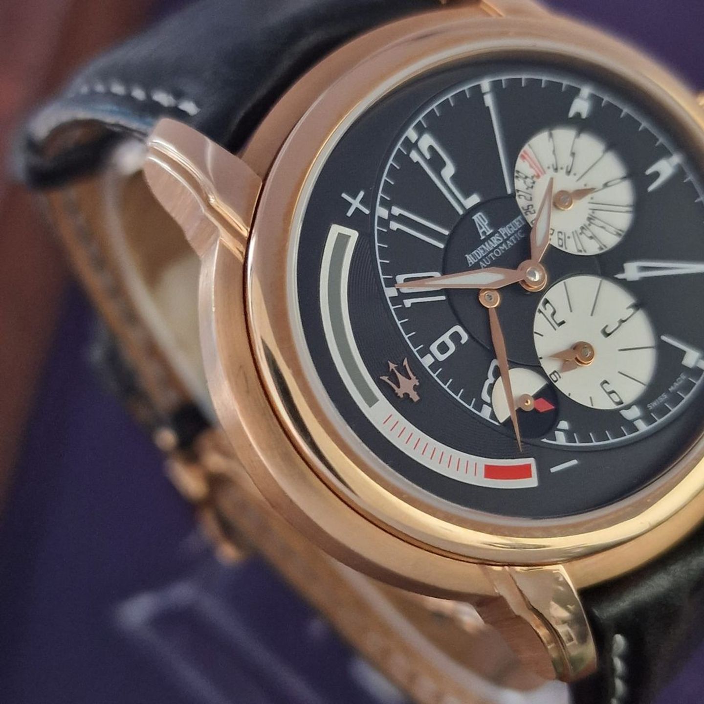 Audemars Piguet Millenary 26150OR.OO.D003CU.01 (2005) - Black dial 47 mm Rose Gold case (2/4)