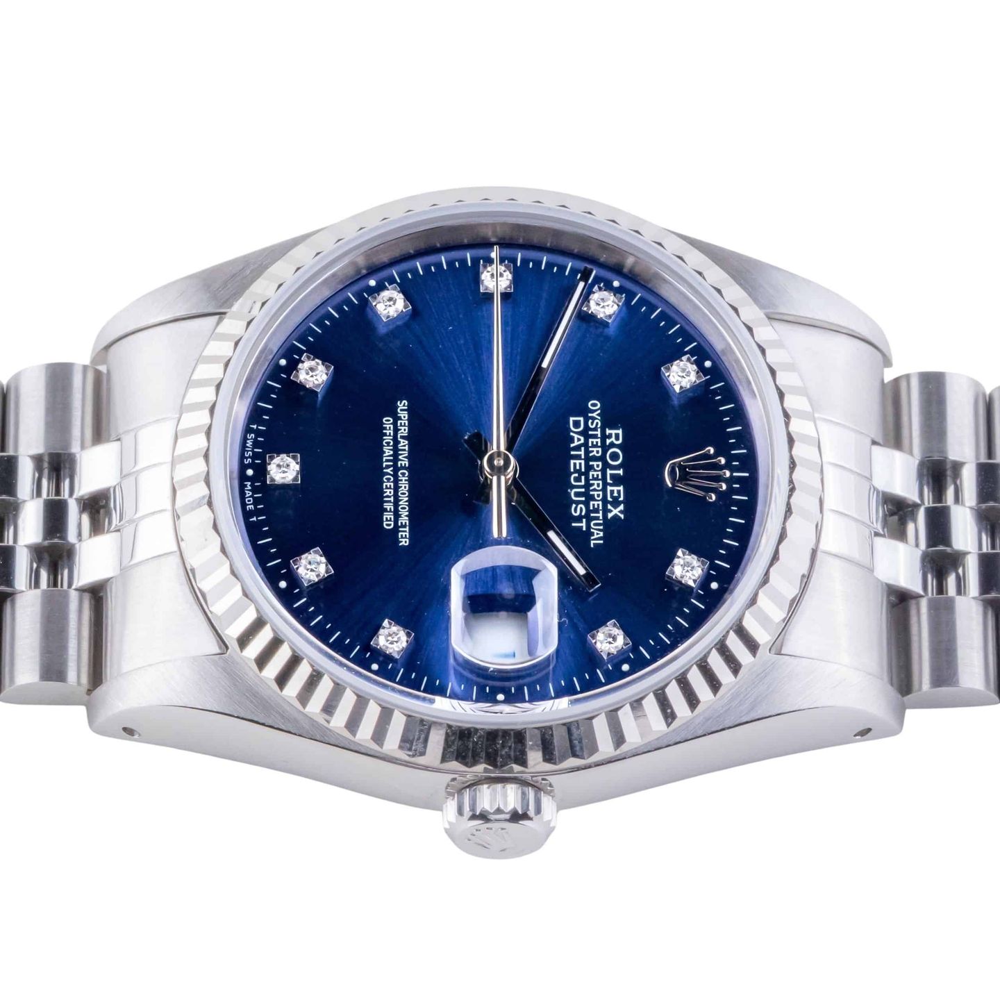 Rolex Datejust 36 16234 (1991) - Blue dial 36 mm Steel case (6/8)