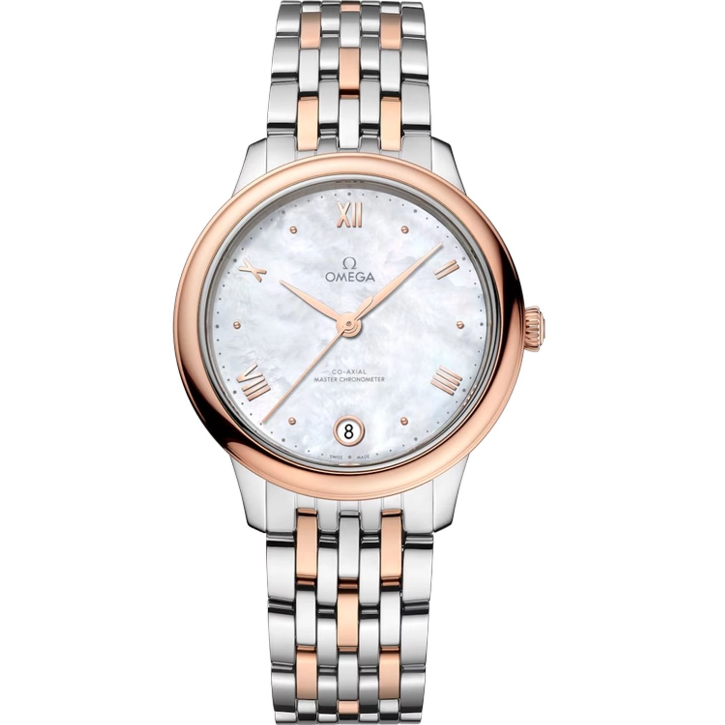 Omega De Ville 434.20.34.20.05.001 (2025) - White dial 34 mm Gold/Steel case (1/1)