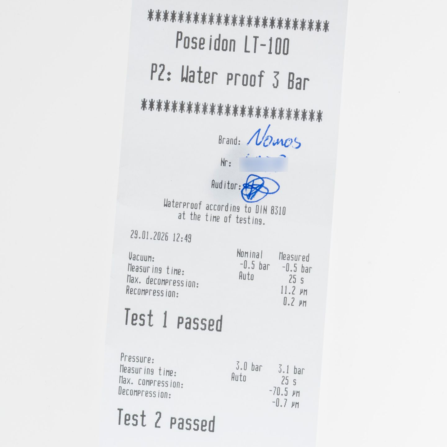 NOMOS Zürich Datum 802 (Unknown (random serial)) - White dial 40 mm Steel case (5/8)