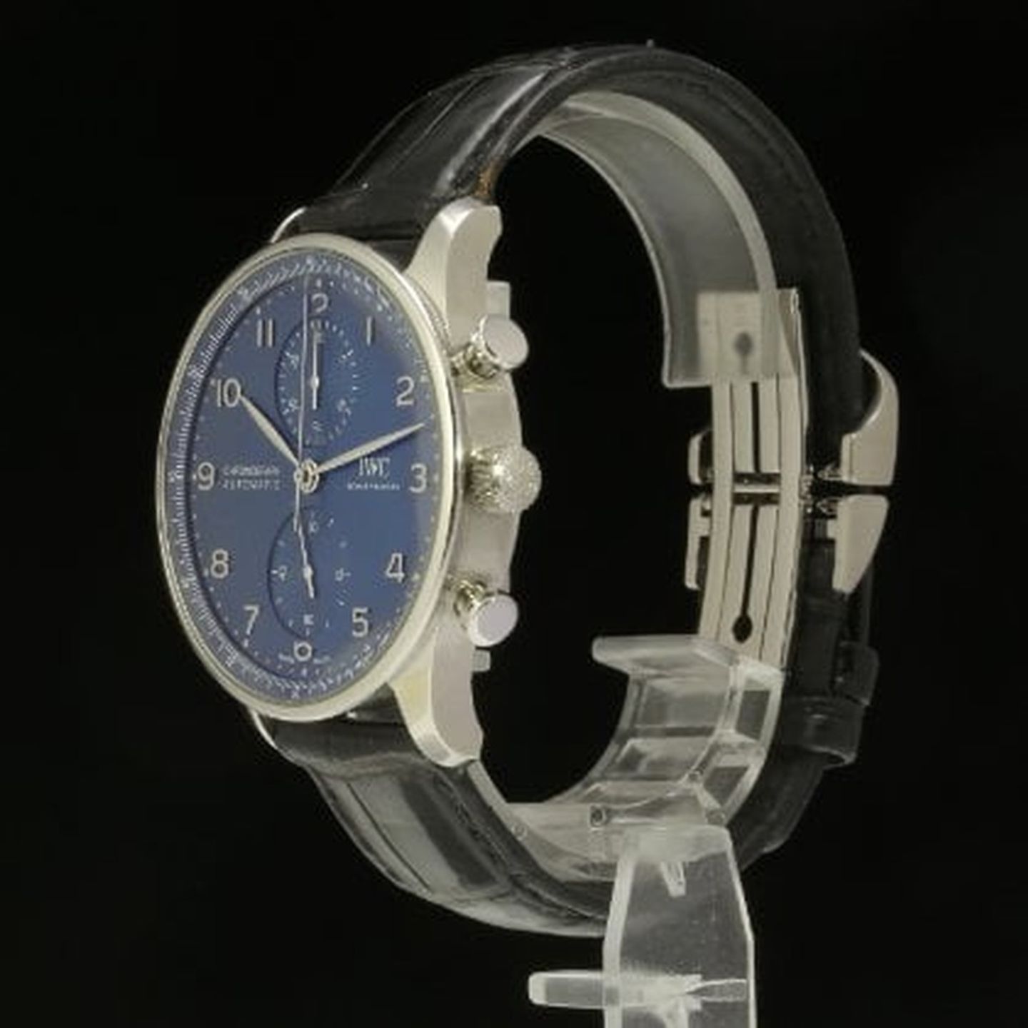 IWC Portuguese Chronograph IW371606 (2020) - Blue dial 41 mm Steel case (3/7)