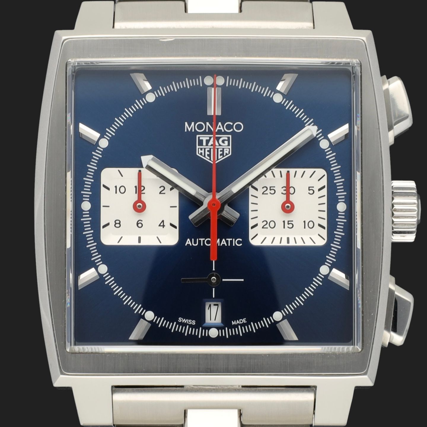 TAG Heuer Monaco CBL2111.FC6453 (2021) - Blauw wijzerplaat 39mm Staal (2/8)