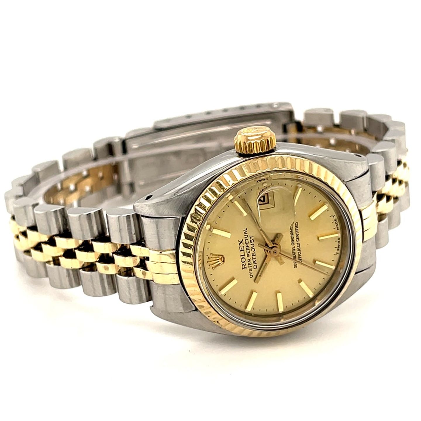 Rolex Lady-Datejust 6917 (1976) - Champagne dial 26 mm Steel case (2/8)