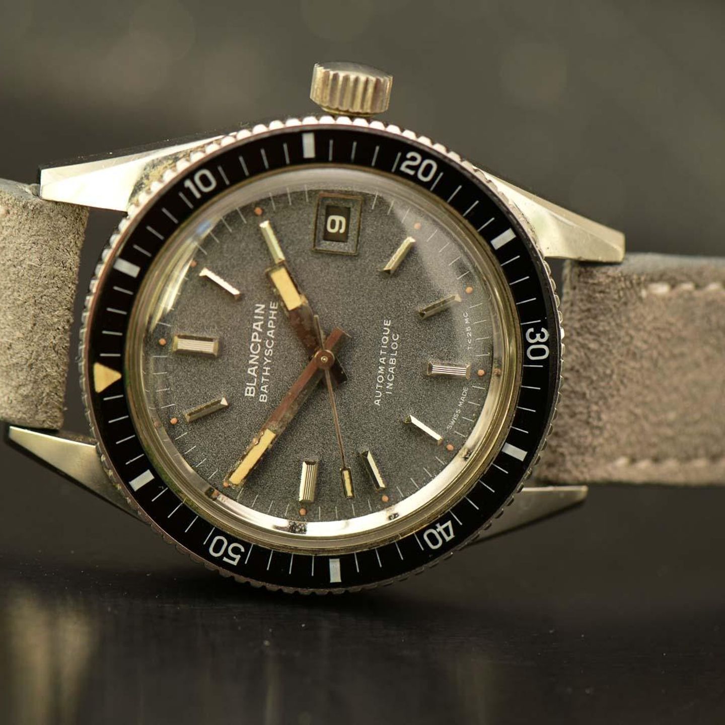 Blancpain Vintage Unknown (1960) - Grey dial 37 mm Unknown case (3/8)