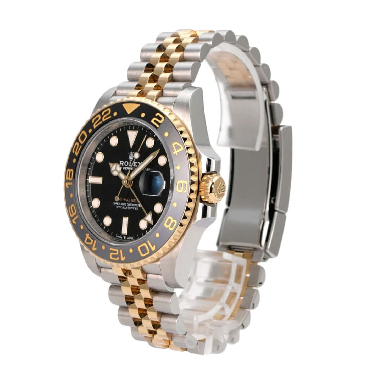 Rolex GMT-Master II 126713GRNR (2024) - Zwart wijzerplaat 40mm Goud/Staal (3/8)