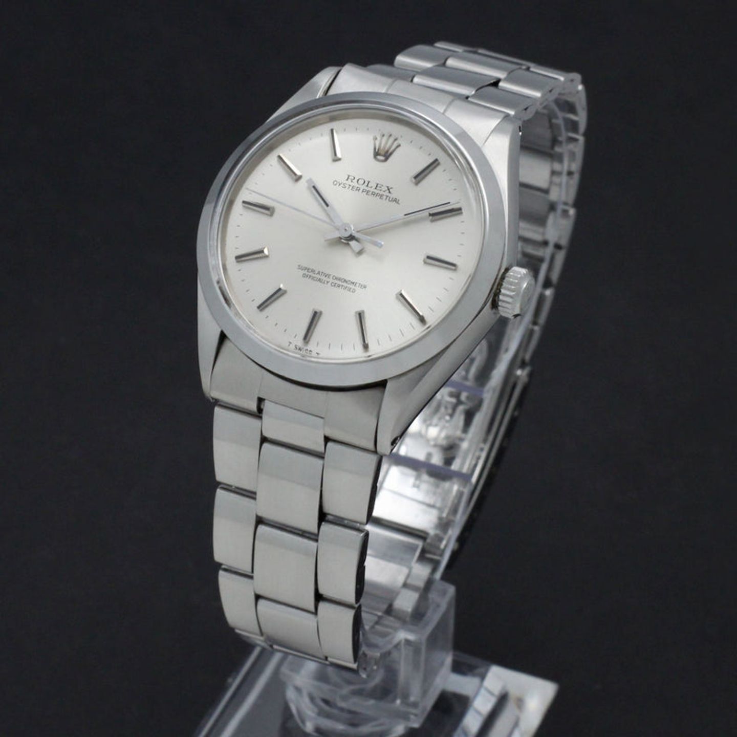 Rolex Oyster Perpetual 1002 (1969) - Silver dial 34 mm Steel case (2/7)