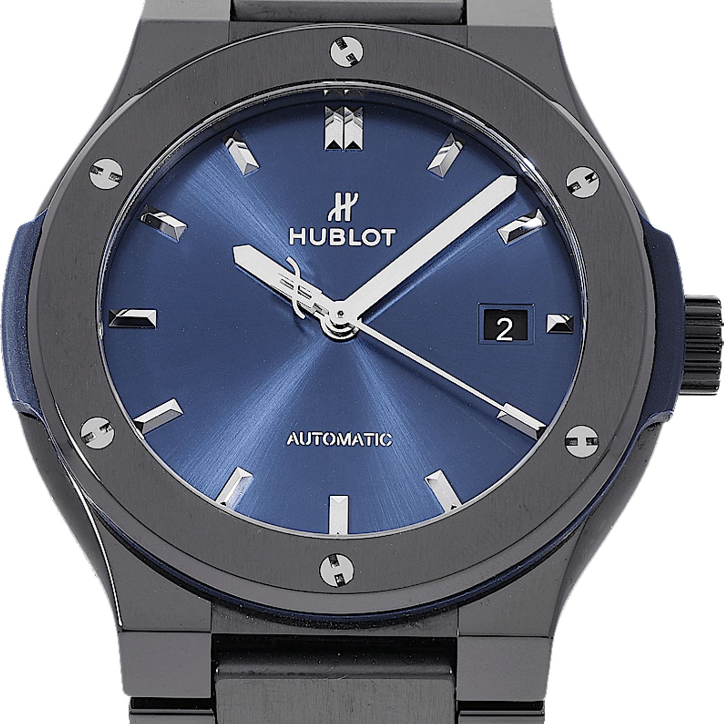 Hublot Classic Fusion Blue 548.CM.7170.CM (Unknown (random serial)) - Blue dial 42 mm Ceramic case (2/5)