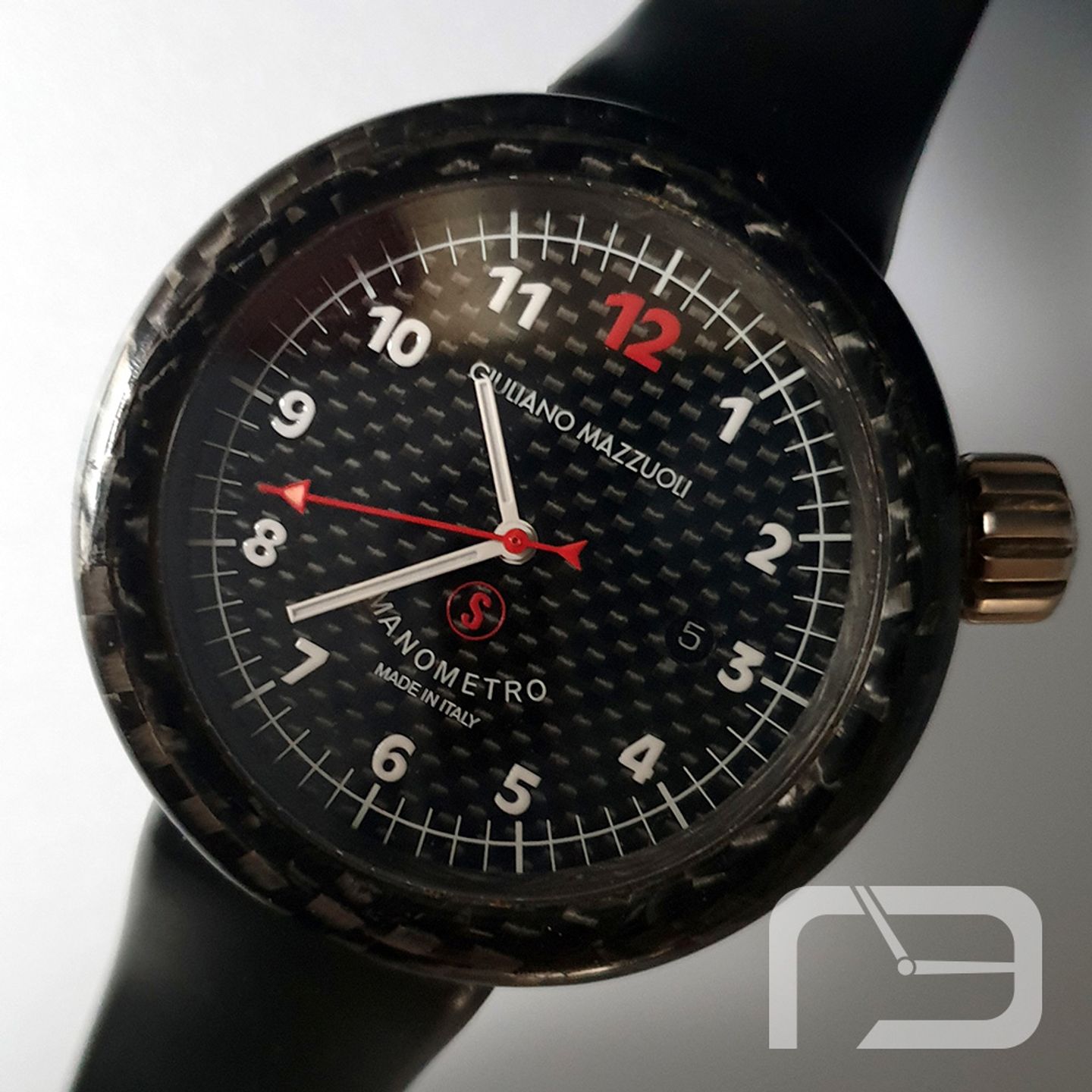 Giuliano Mazzuoli Unknown MSCF03 (Unknown (random serial)) - Black dial 45 mm Carbon case (2/8)