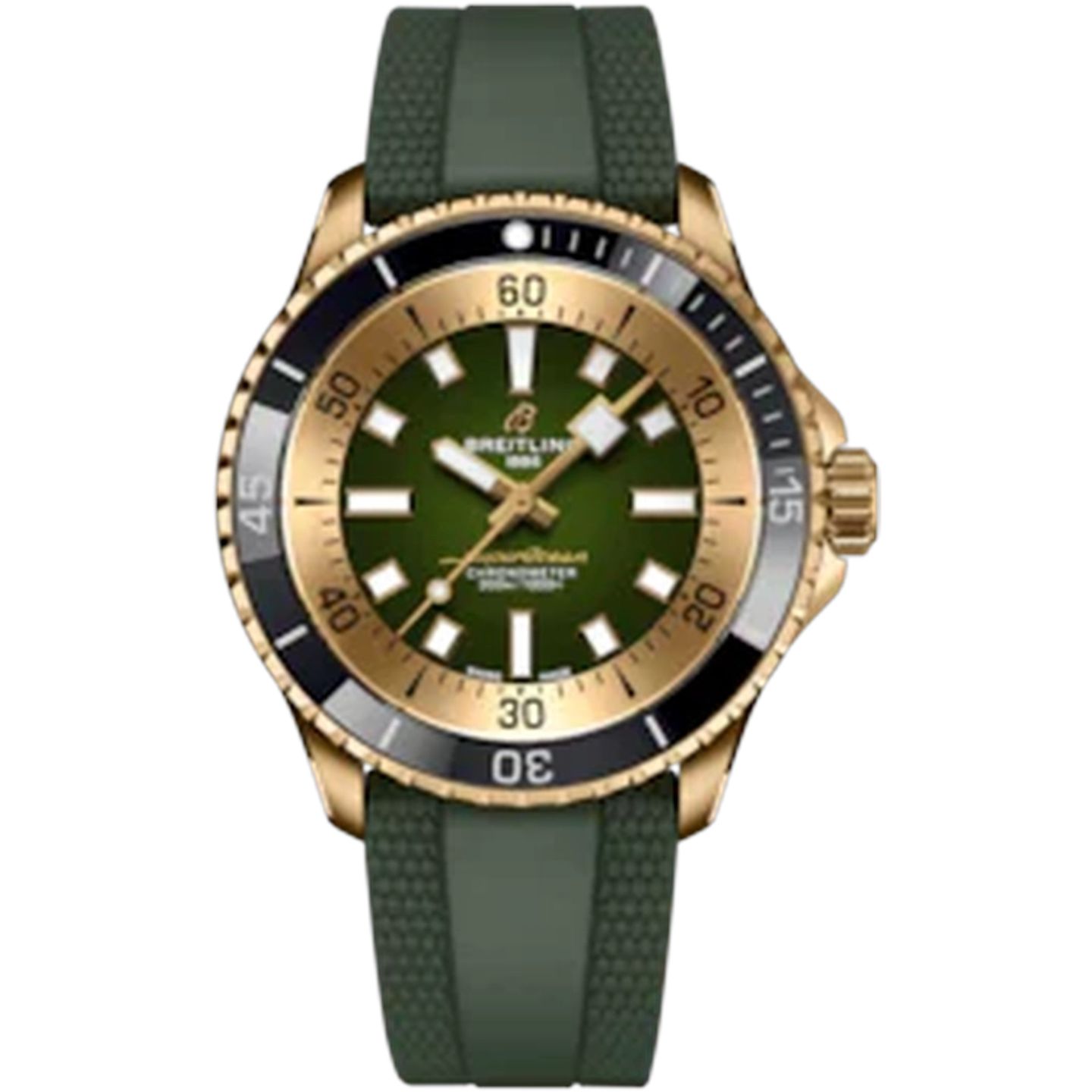 Breitling Superocean 42 N17375201L1S1 (2022) - Groen wijzerplaat 42mm Brons (1/1)