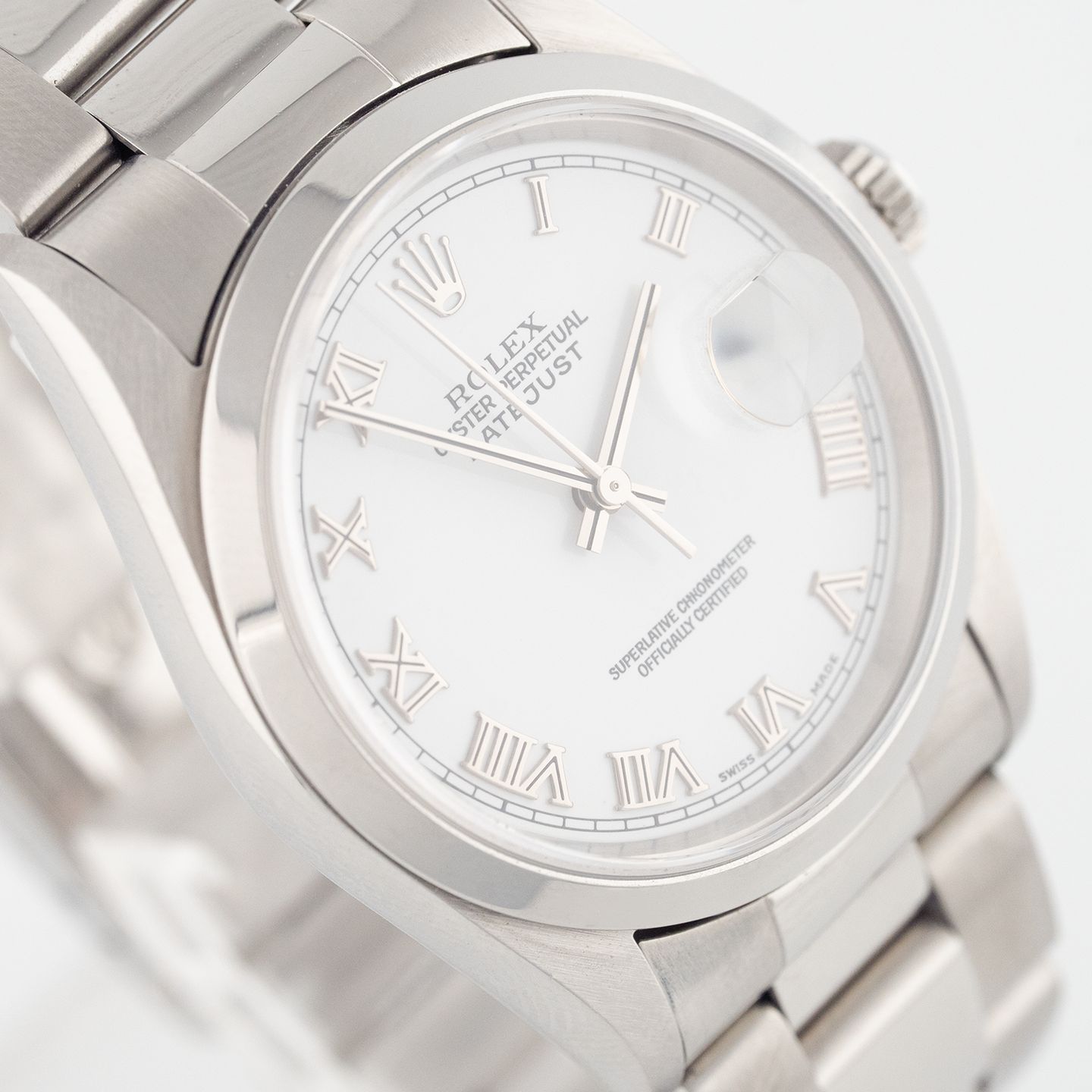 Rolex Datejust 36 16200 (2002) - White dial 36 mm Steel case (2/4)
