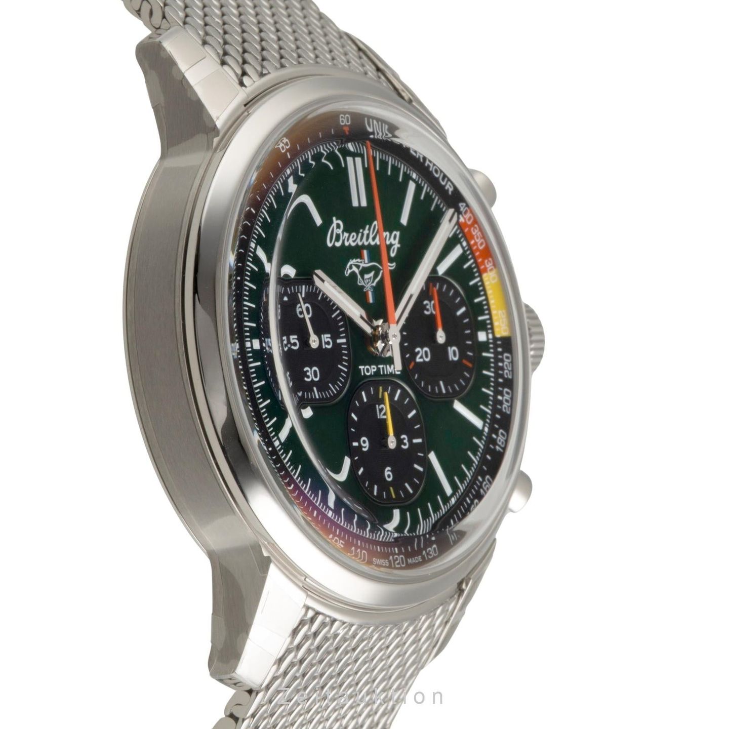 Breitling Top Time AB01762A1L1A1 (Onbekend (willekeurig serienummer)) - Groen wijzerplaat 41mm Staal (6/8)