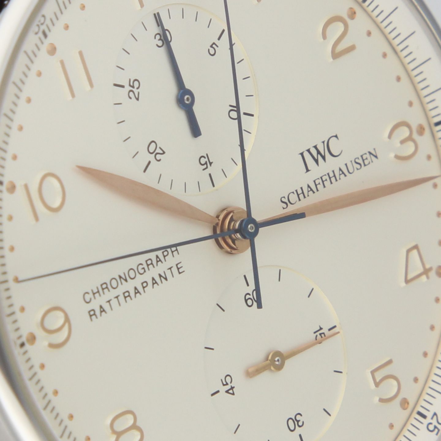 IWC Portuguese Chronograph IW3712 (1998) - Silver dial 42 mm Steel case (6/8)
