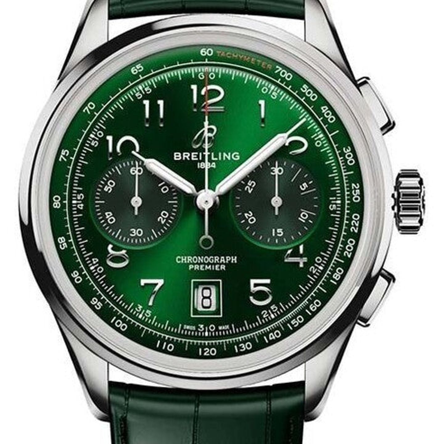 Breitling Premier AB0145371L1P2 (2026) - Green dial 42 mm Steel case (1/1)