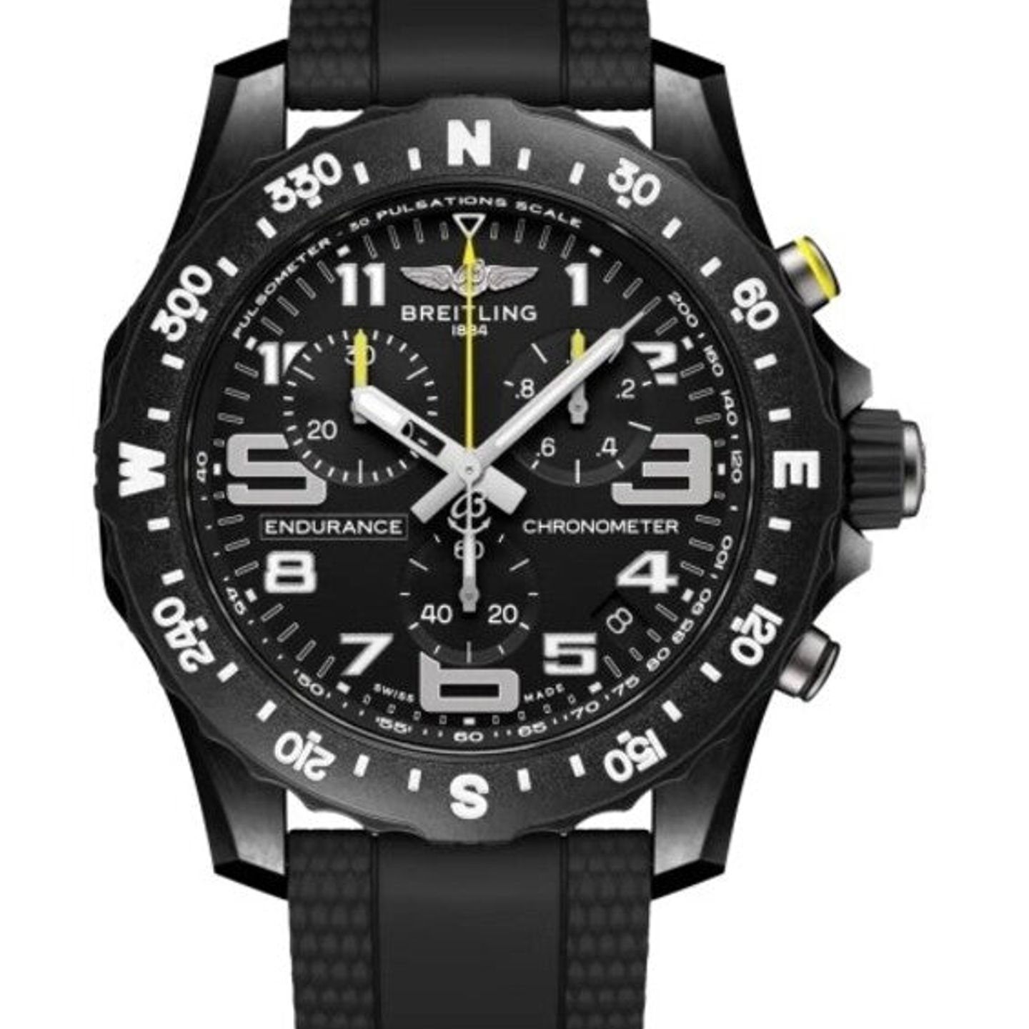 Breitling Endurance Pro X82310E51B1S2 (2026) - Zwart wijzerplaat 45mm Plastic (1/1)