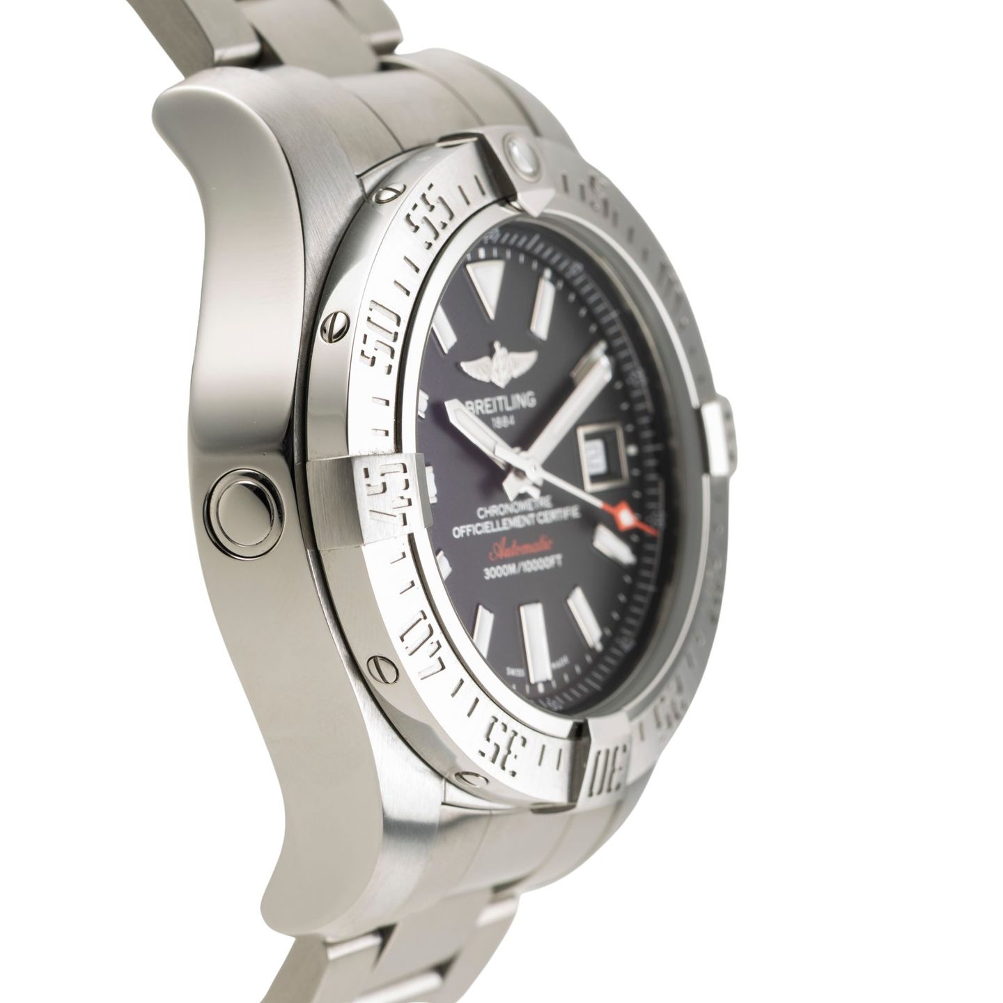 Breitling Avenger II Seawolf A17331101B1A1 (Unknown (random serial)) - Black dial 45 mm Steel case (7/8)