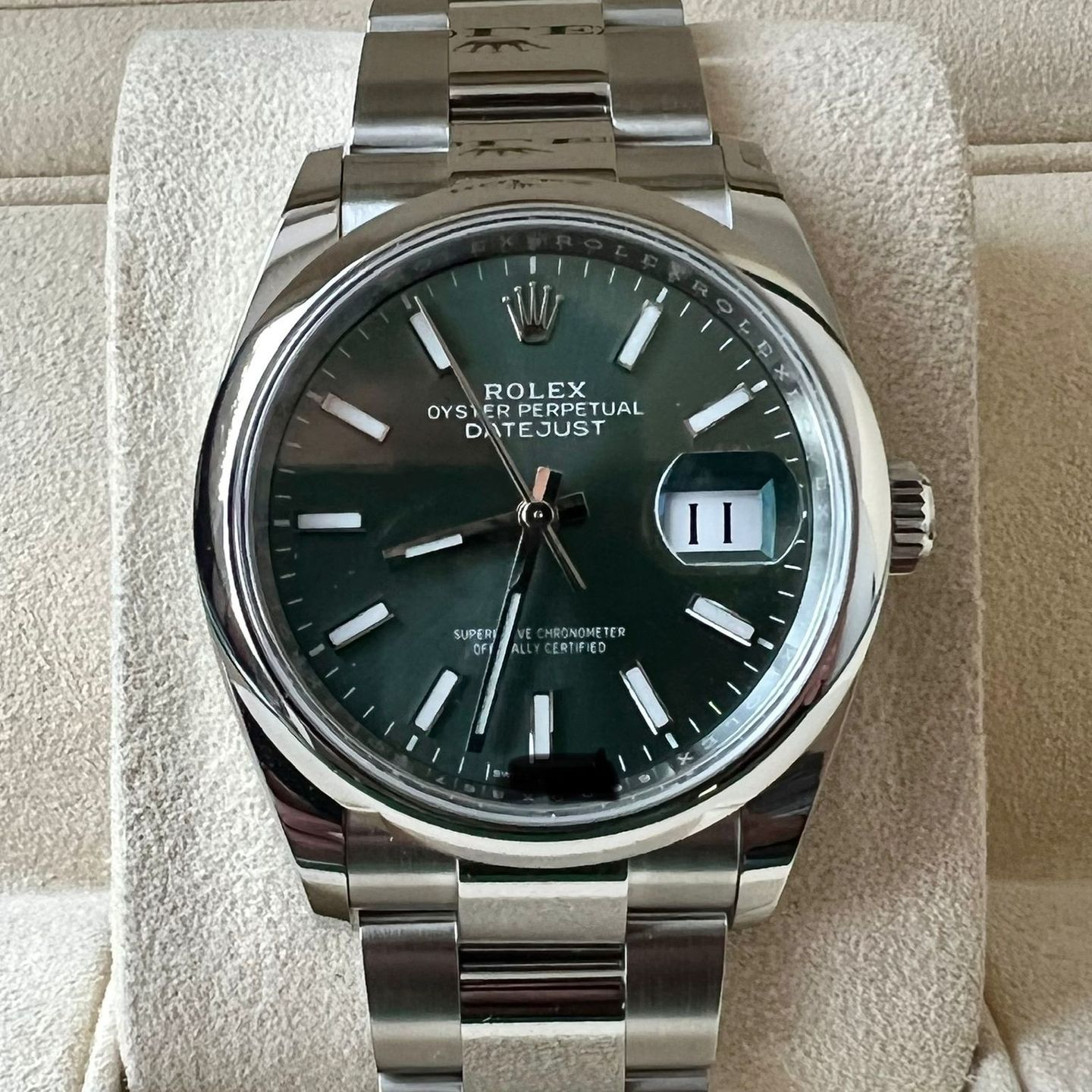 Rolex Datejust 36 126200 (2022) - Green dial 36 mm Steel case (2/5)