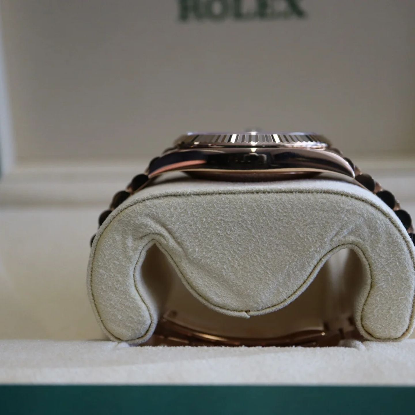 Rolex Day-Date 40 228235 (2021) - Groen wijzerplaat 40mm Roségoud (5/5)