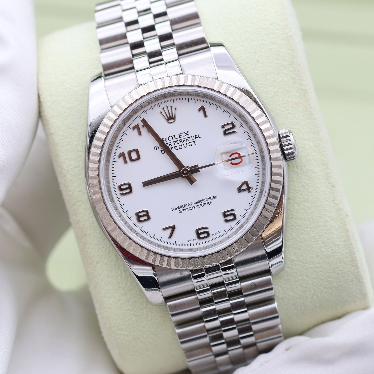 Rolex Datejust 36 116234 (Unknown (random serial)) - White dial 36 mm Steel case (2/8)