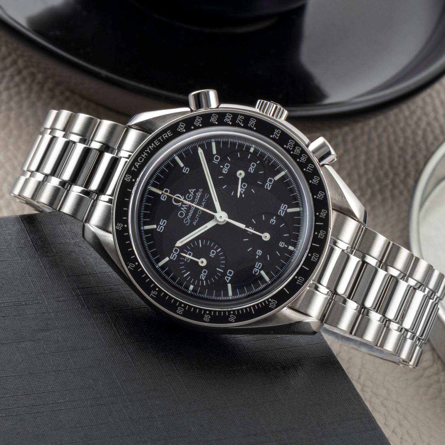 Omega Speedmaster Reduced 3510.50.00 (Unknown (random serial)) - Black dial 39 mm Steel case (2/8)