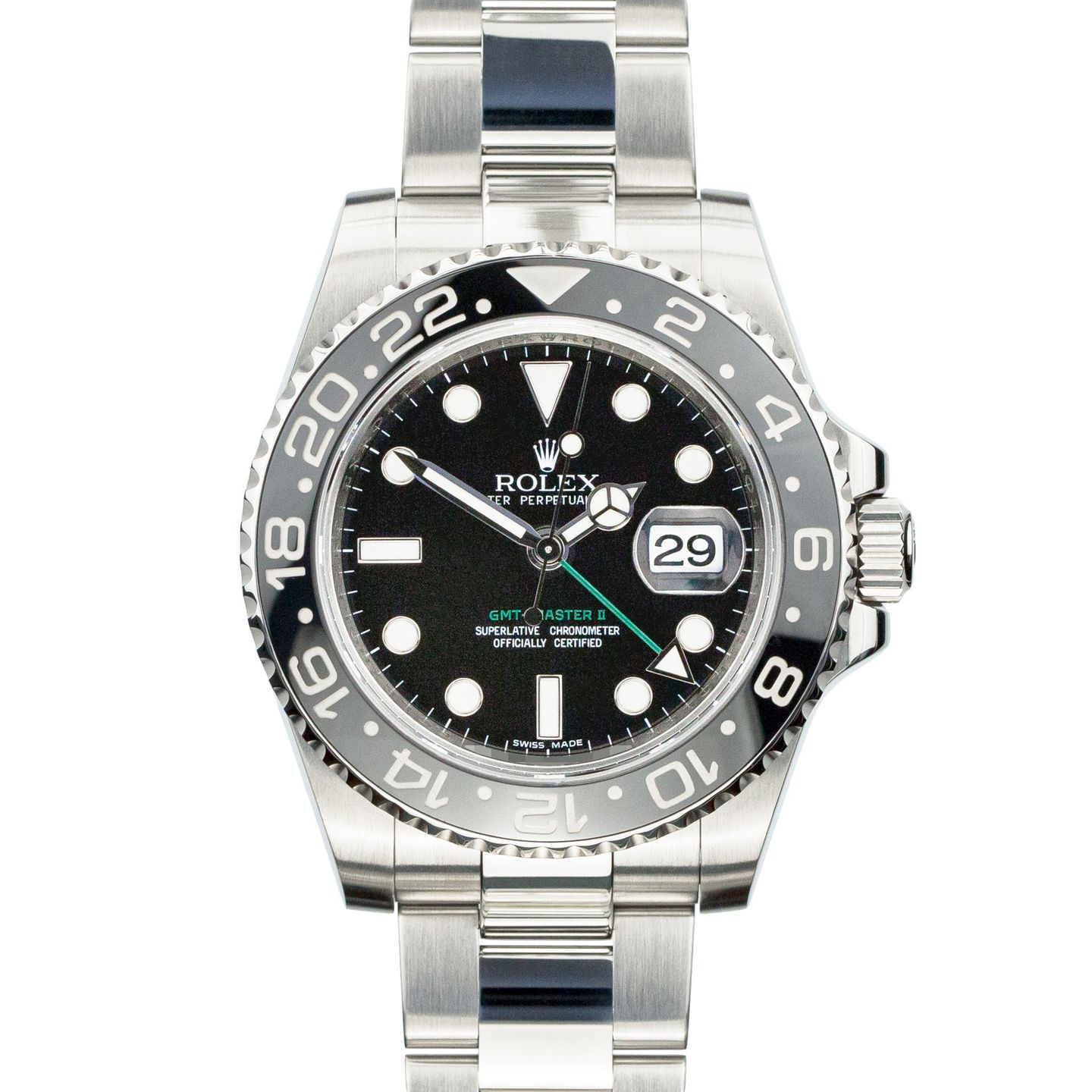 Rolex GMT-Master II 116710LN (Onbekend (willekeurig serienummer)) - Zwart wijzerplaat 40mm Staal (1/6)