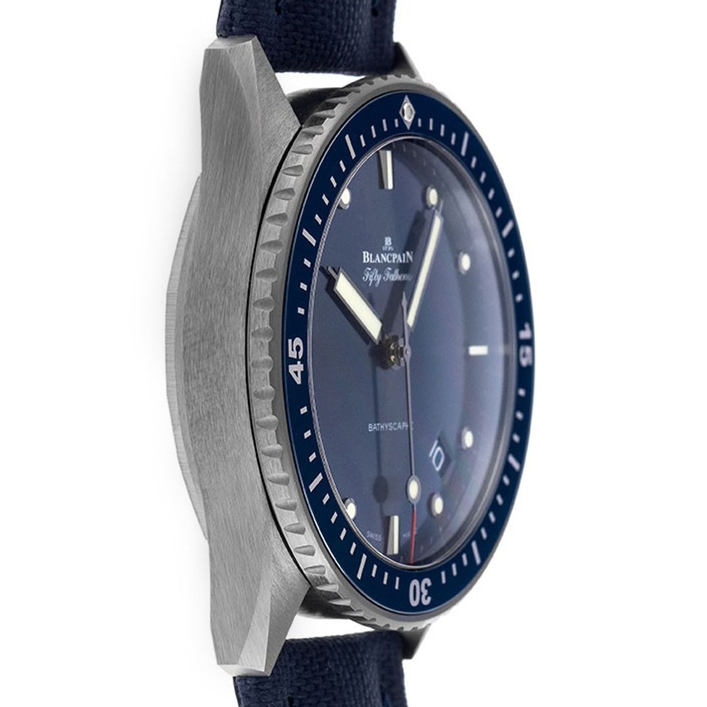 Blancpain Fifty Fathoms Bathyscaphe 5000-0240-O52A (2022) - Blue dial 44 mm Ceramic case (5/7)