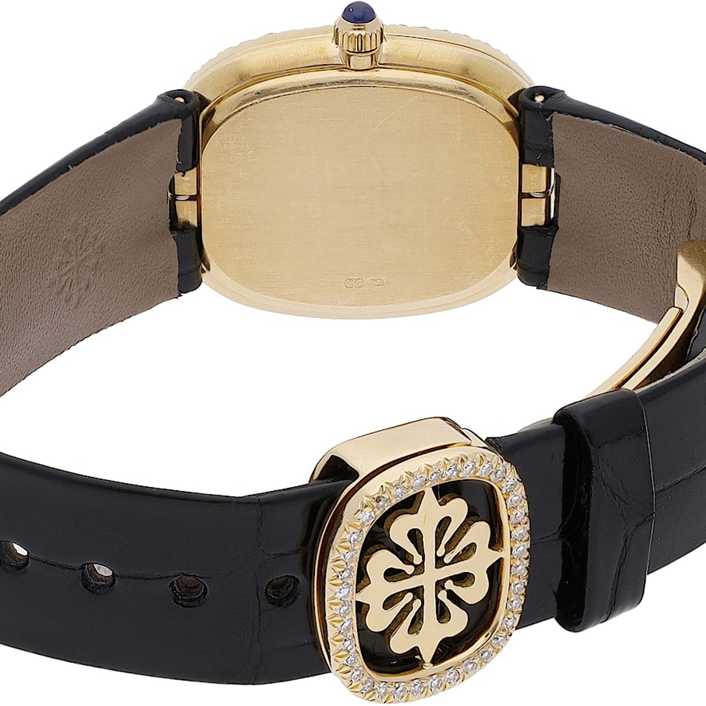 Patek Philippe Golden Ellipse 5738/1R-001 (1978) - Black dial 35 mm Rose Gold case (5/5)