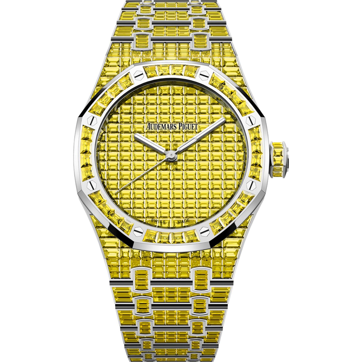 Audemars Piguet Royal Oak Selfwinding 15514BC.RY.1284BC.01 (2025) - Yellow dial 41 mm White Gold case (1/1)