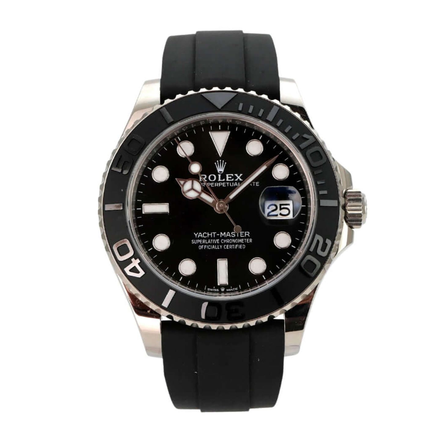 Rolex Yacht-Master 42 226659 (2022) - Black dial 42 mm White Gold case (2/8)