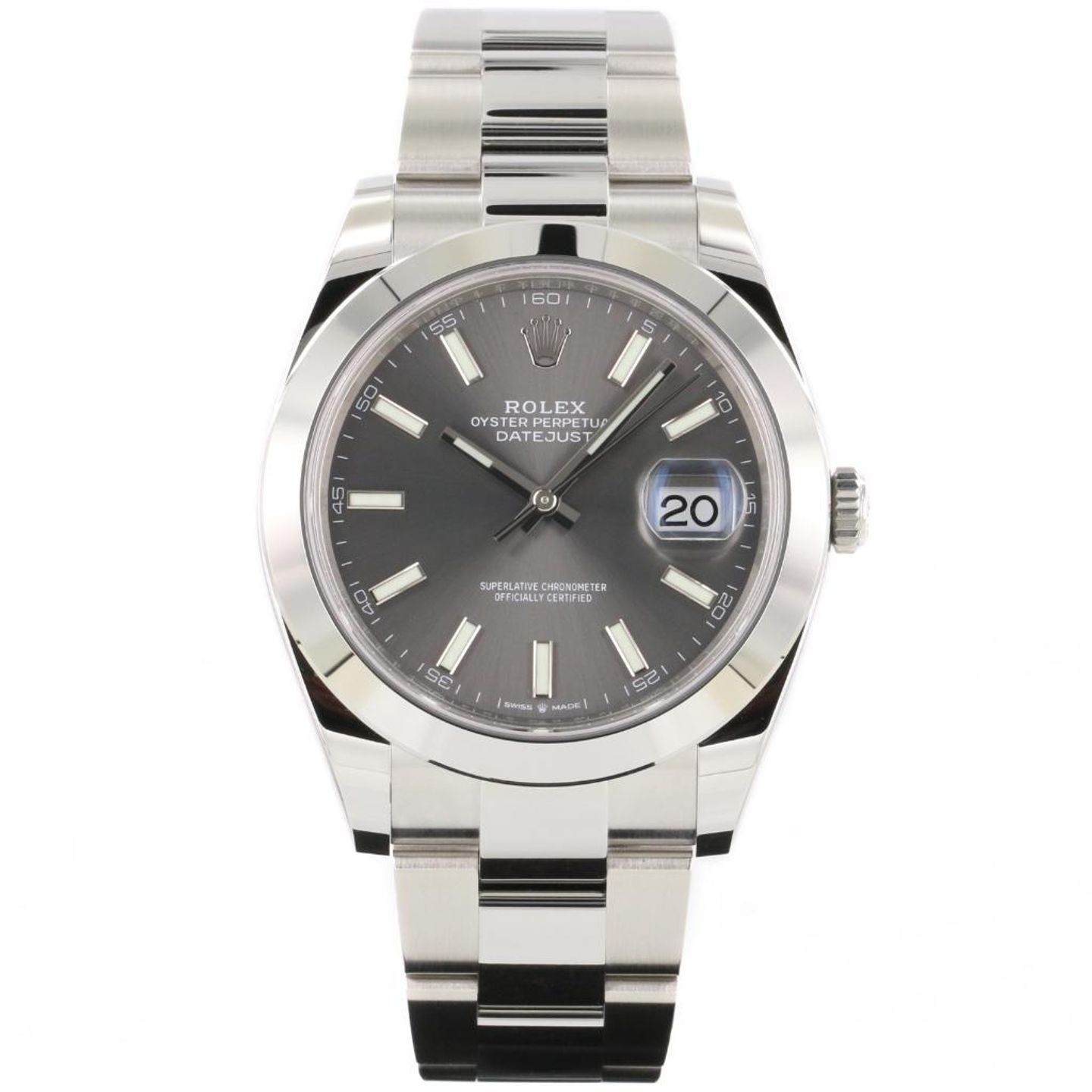 Rolex Datejust 41 126300 (2021) - Grey dial 41 mm Steel case (8/8)