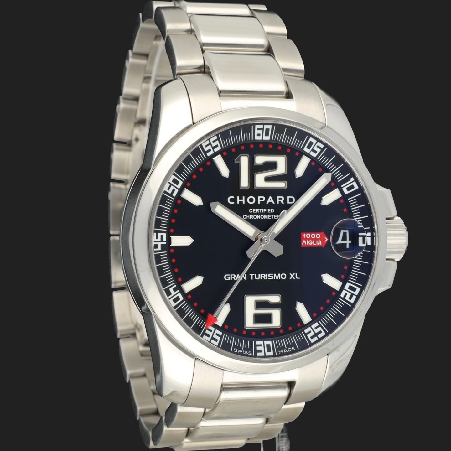 Chopard Mille Miglia 16/8997 (2009) - Black dial 44 mm Steel case (4/8)