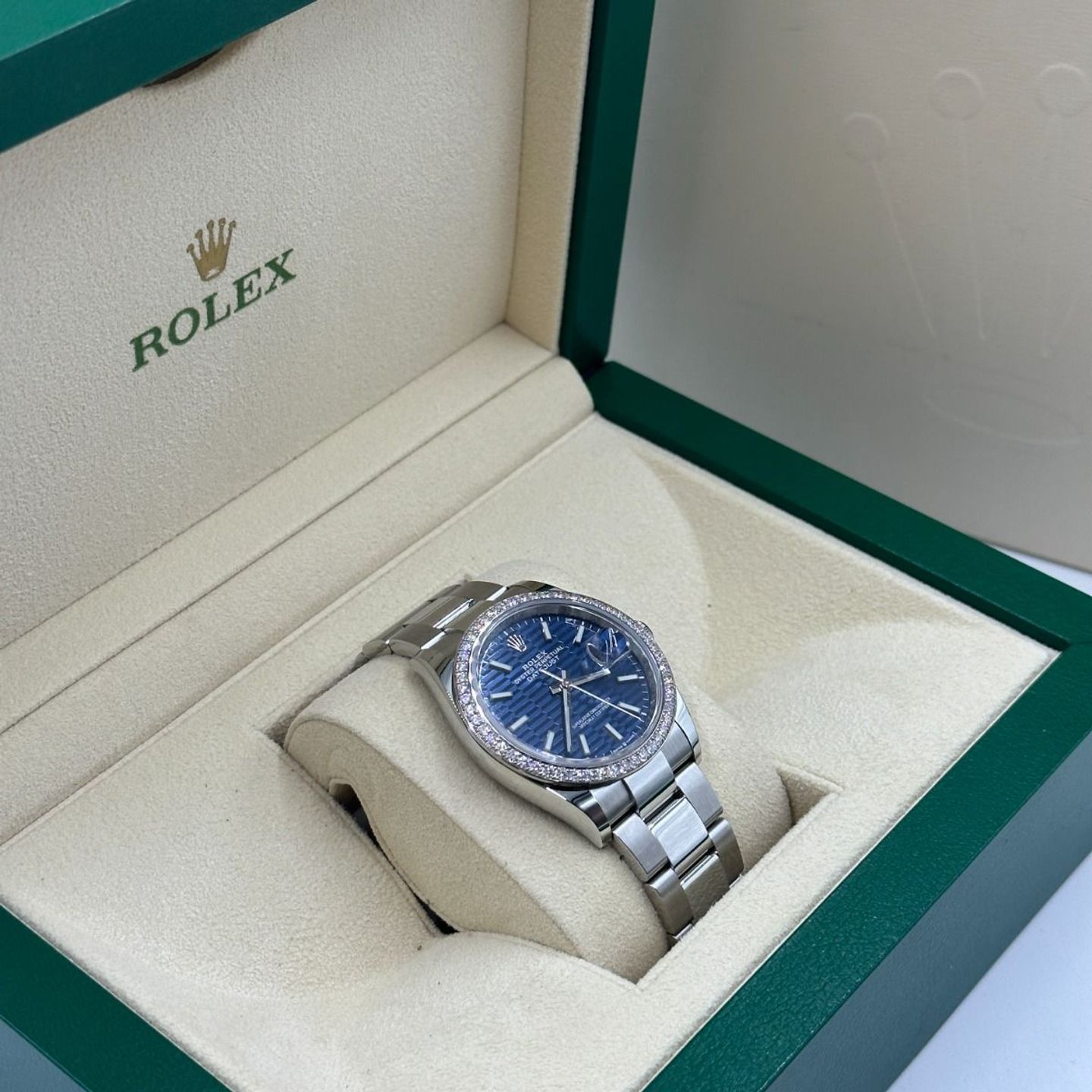 Rolex Datejust 36 126284RBR (2021) - Blauw wijzerplaat 36mm Staal (3/8)