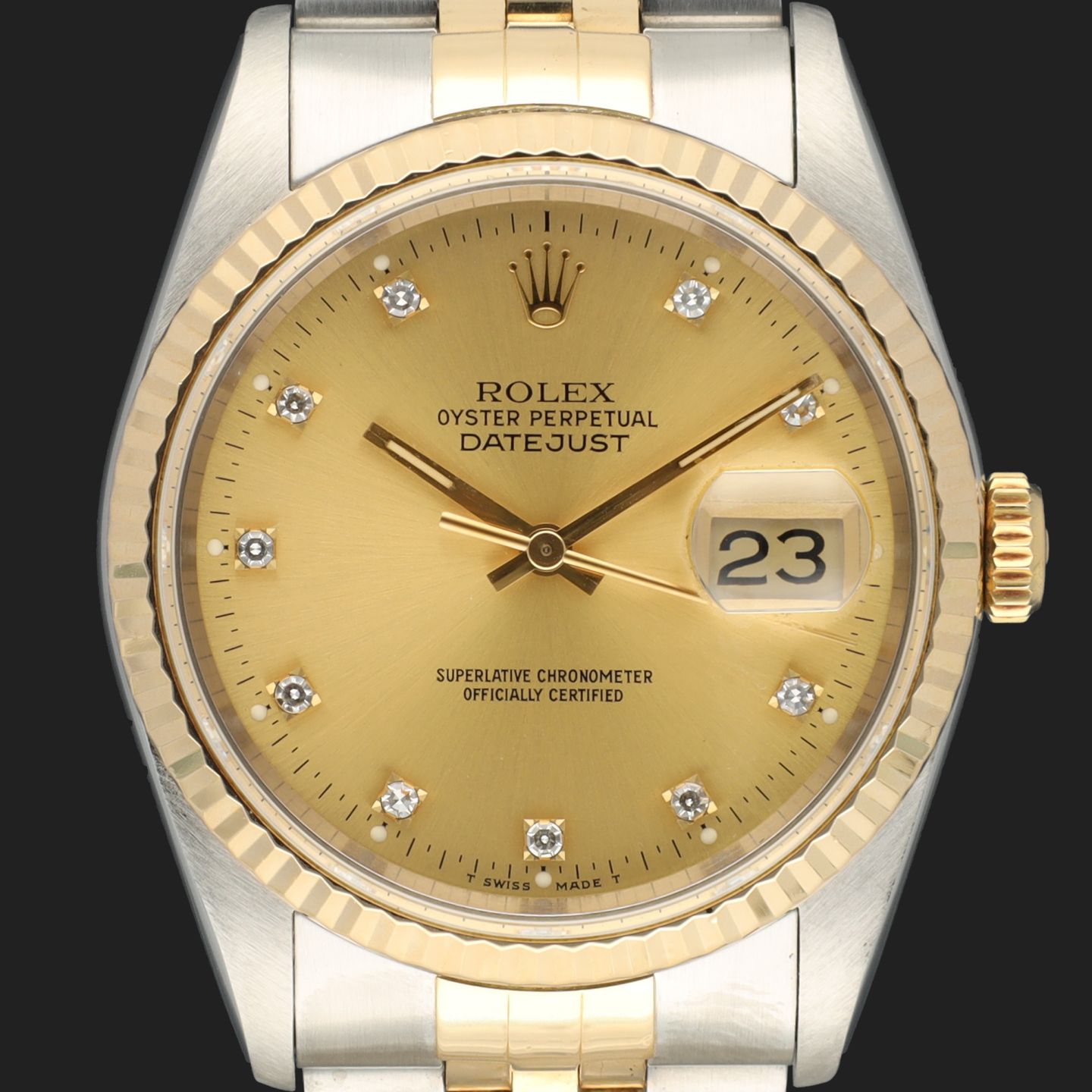 Rolex Datejust 36 16233 (1991) - 36mm Goud/Staal (2/8)