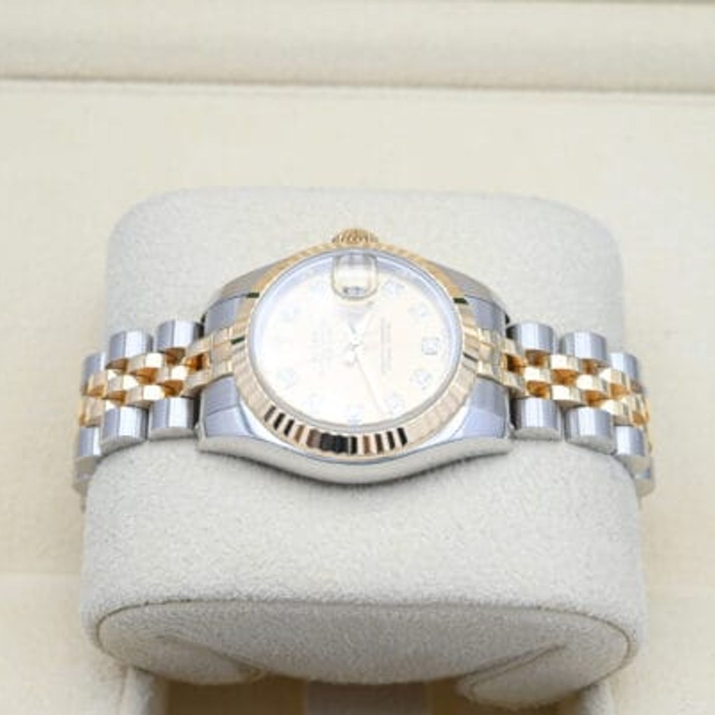 Rolex Lady-Datejust 179173 (2011) - Champagne dial 26 mm Gold/Steel case (3/7)