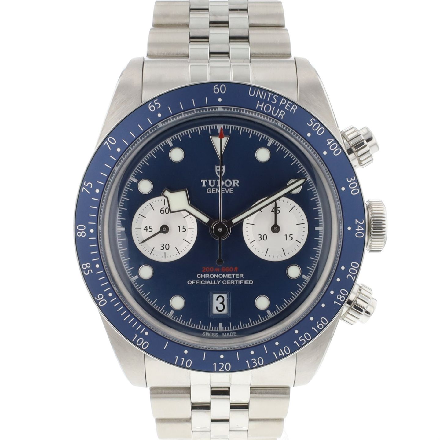 Tudor Black Bay Chrono 79360B (2024) - Blauw wijzerplaat 41mm Staal (1/3)
