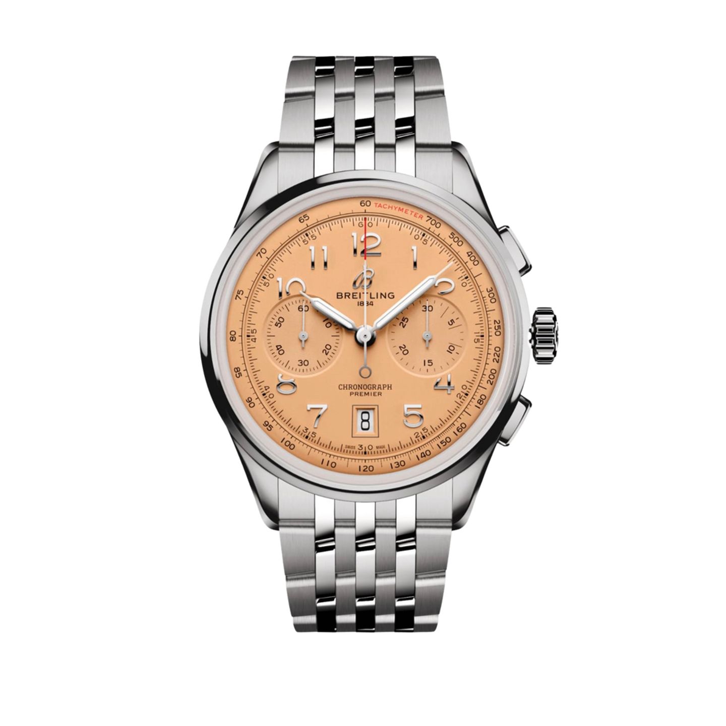 Breitling Premier AB0145331K1A1 (2025) - Pink dial 42 mm Steel case (1/1)