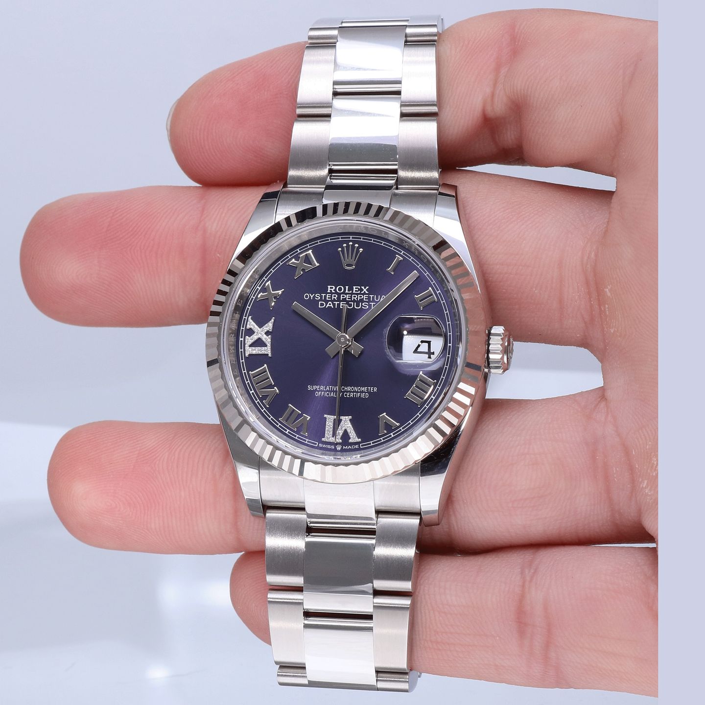 Rolex Datejust 36 126234 (2022) - Blue dial 36 mm Steel case (7/7)