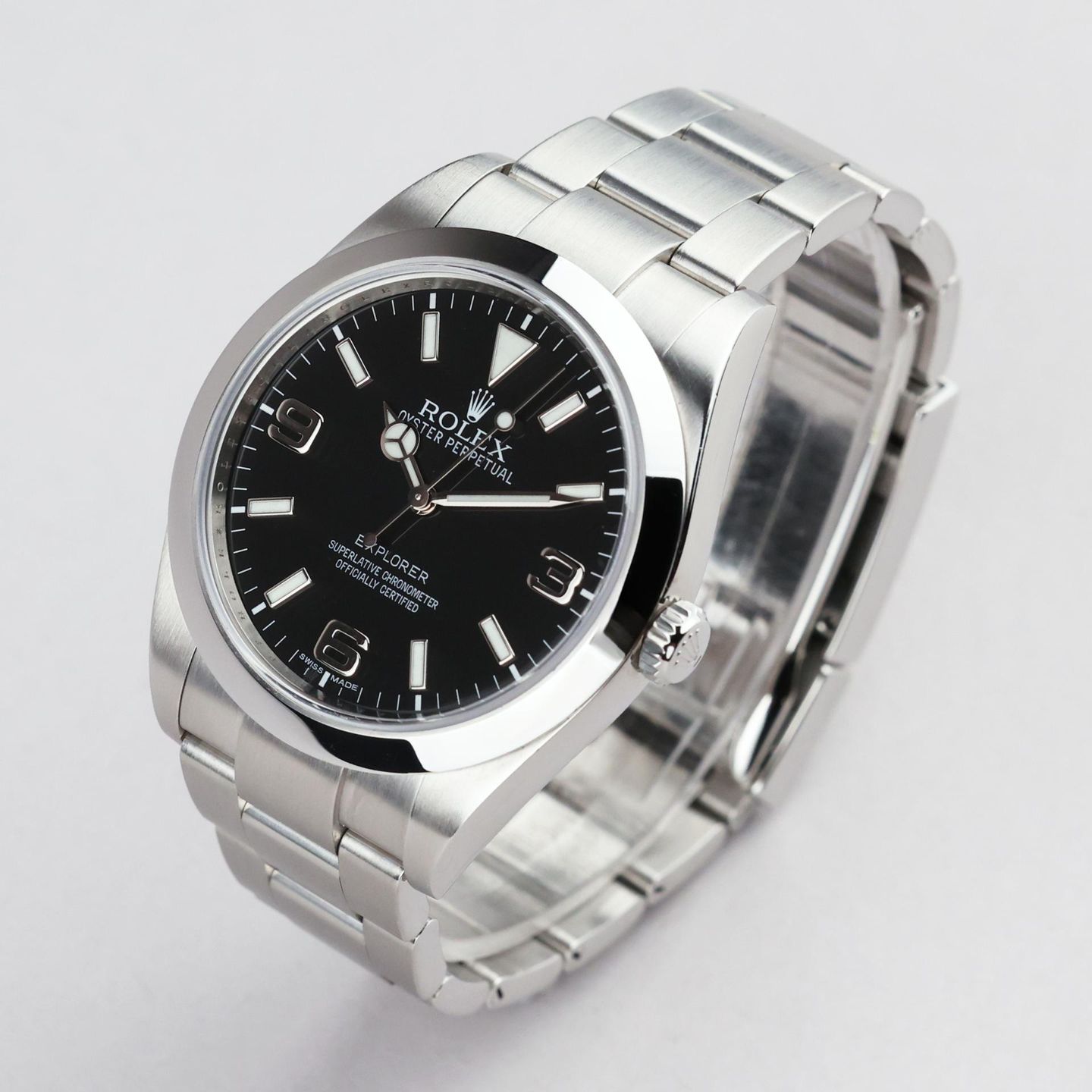 Rolex Explorer 214270 (2011) - Black dial 39 mm Steel case (4/8)