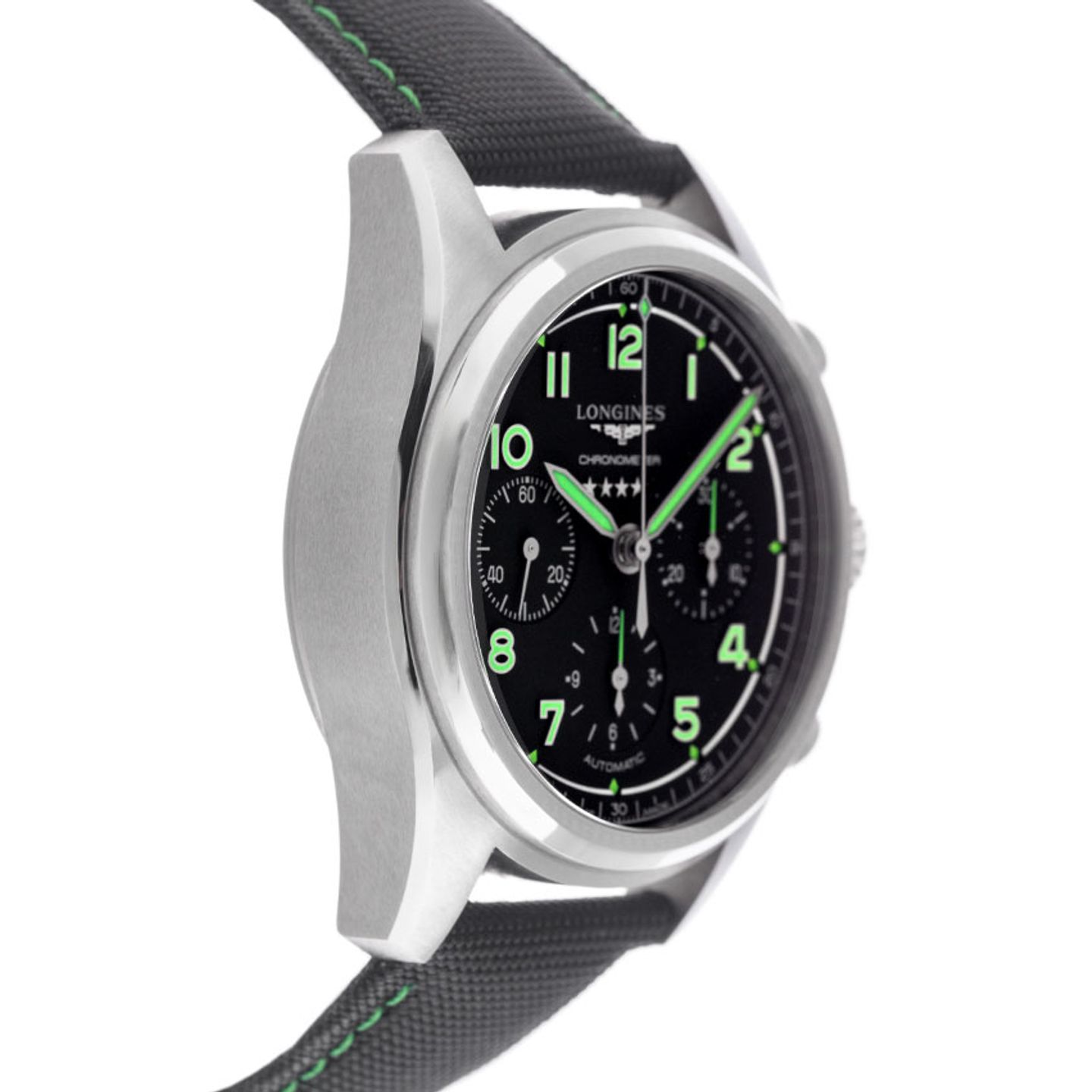 Longines Spirit L3.829.1.53.2 (2025) - Zwart wijzerplaat 42mm Titanium (5/7)