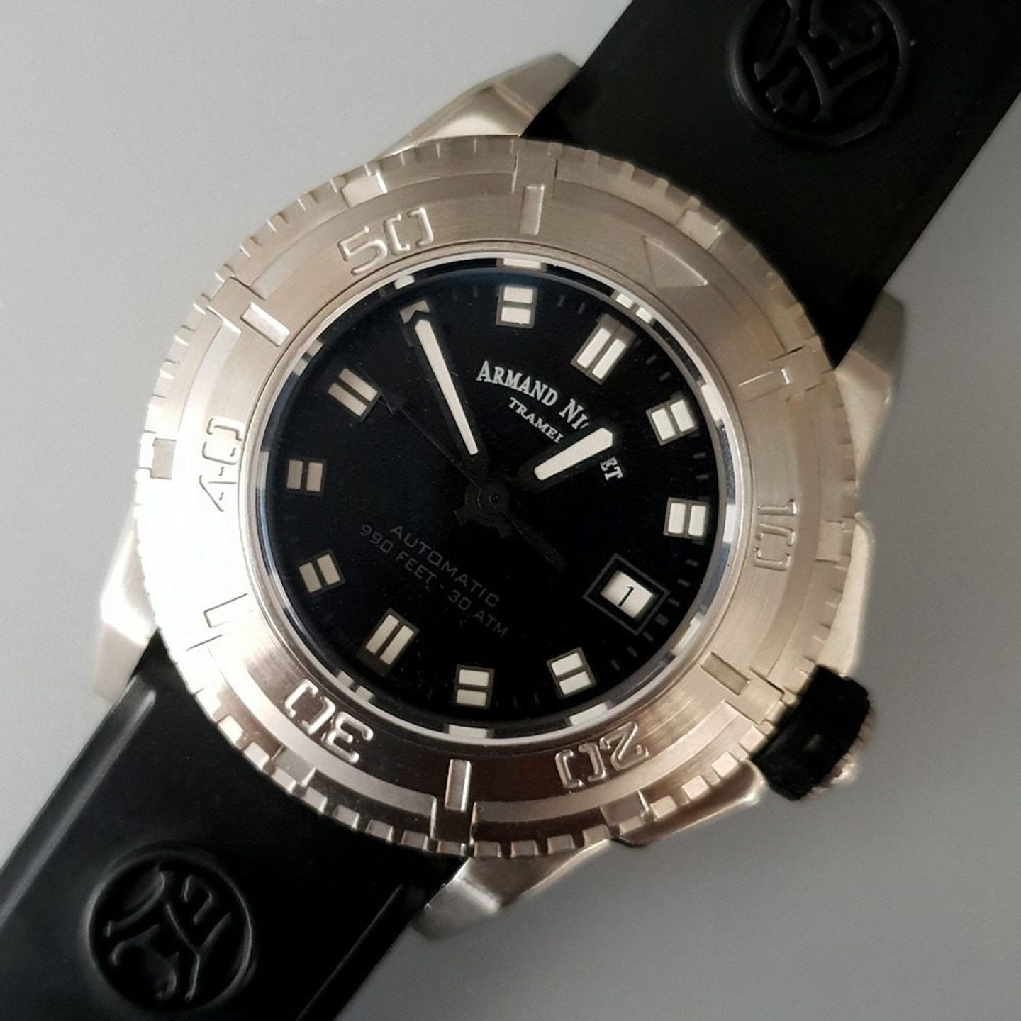 Armand Nicolet Unknown A460AGN-NR-G9610 (2025) - Black dial 44 mm Steel case (1/8)