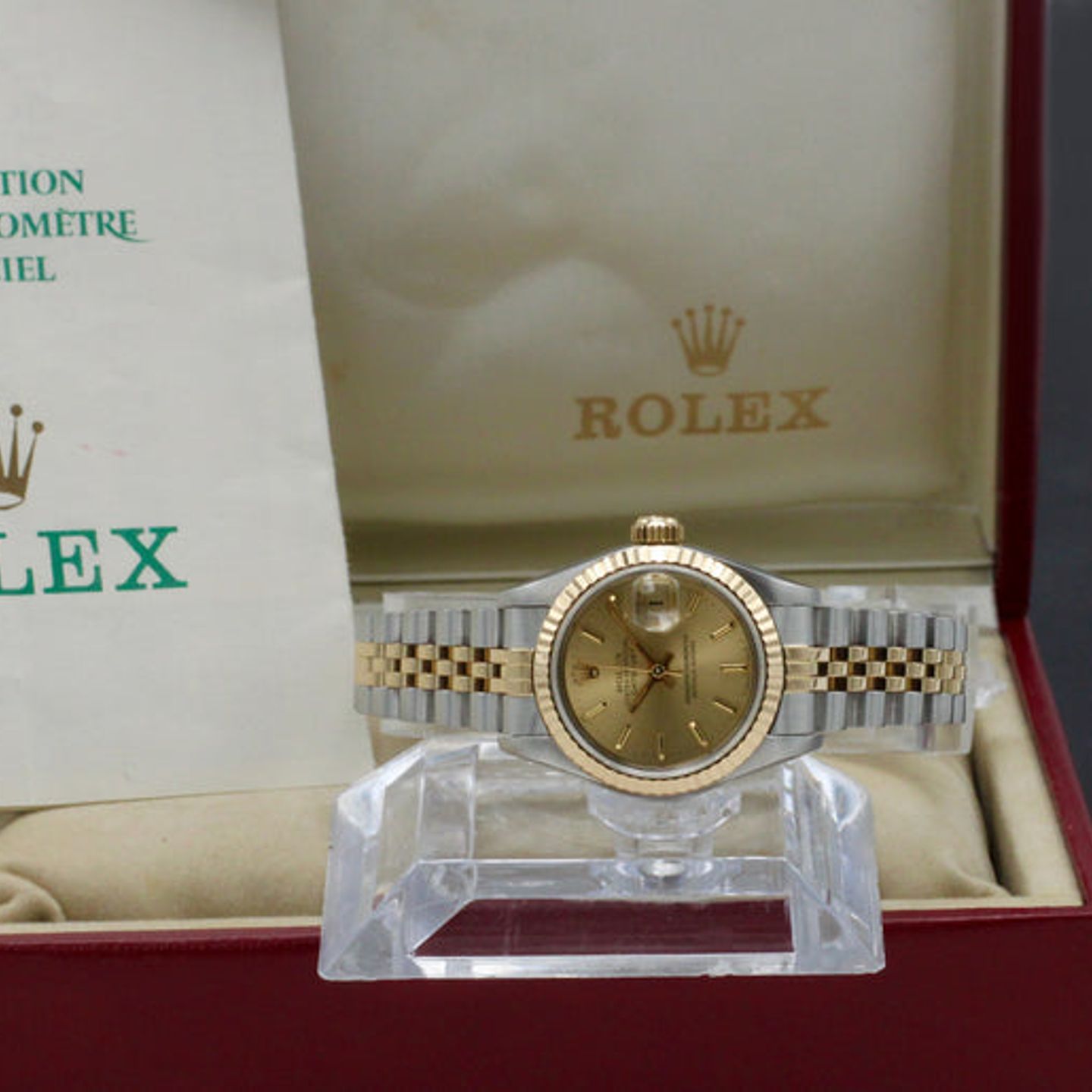 Rolex Lady-Datejust 69173 (1986) - Goud wijzerplaat 26mm Goud/Staal (3/7)