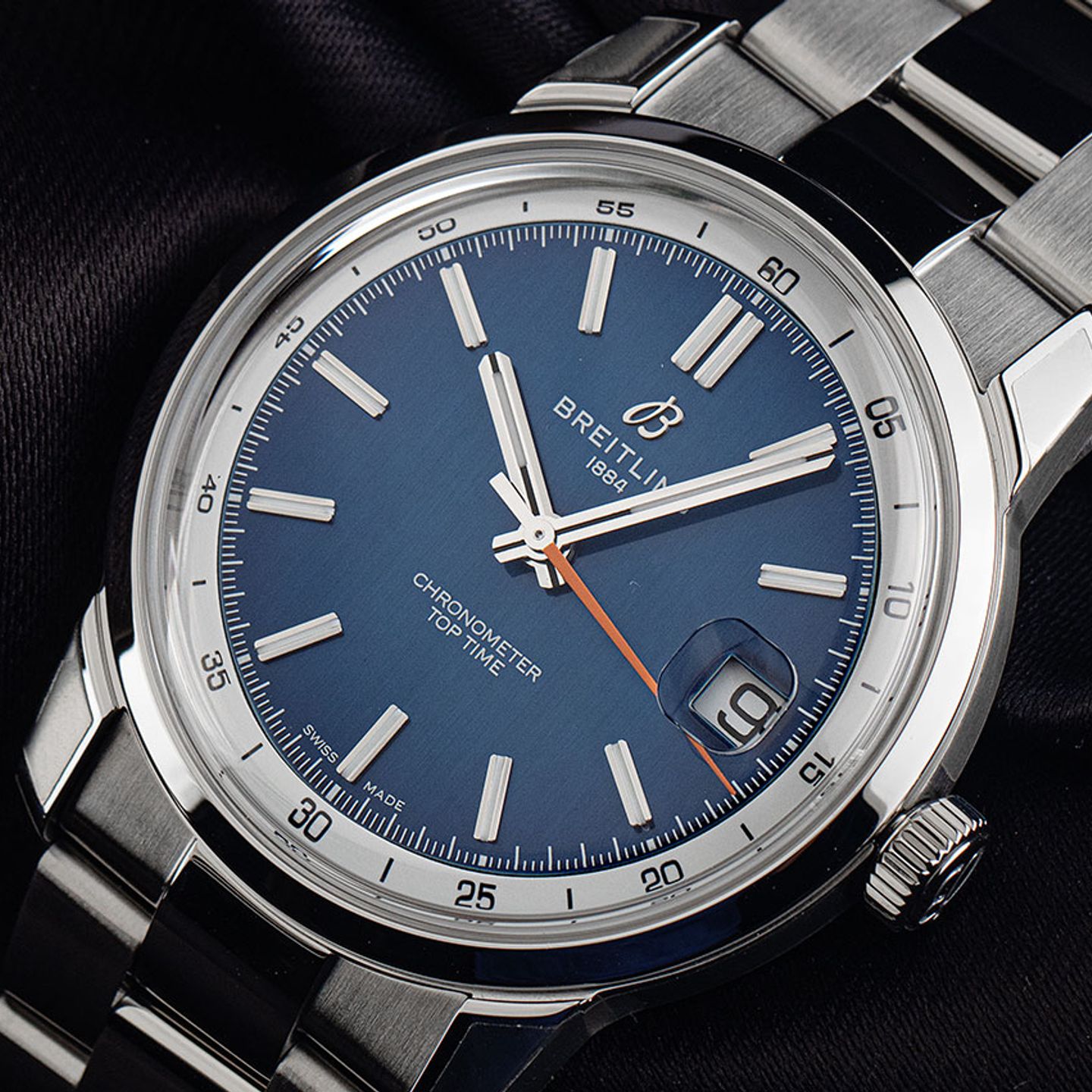 Breitling Top Time AB3113A71C1A1 (2025) - Blue dial 38 mm Steel case (3/7)