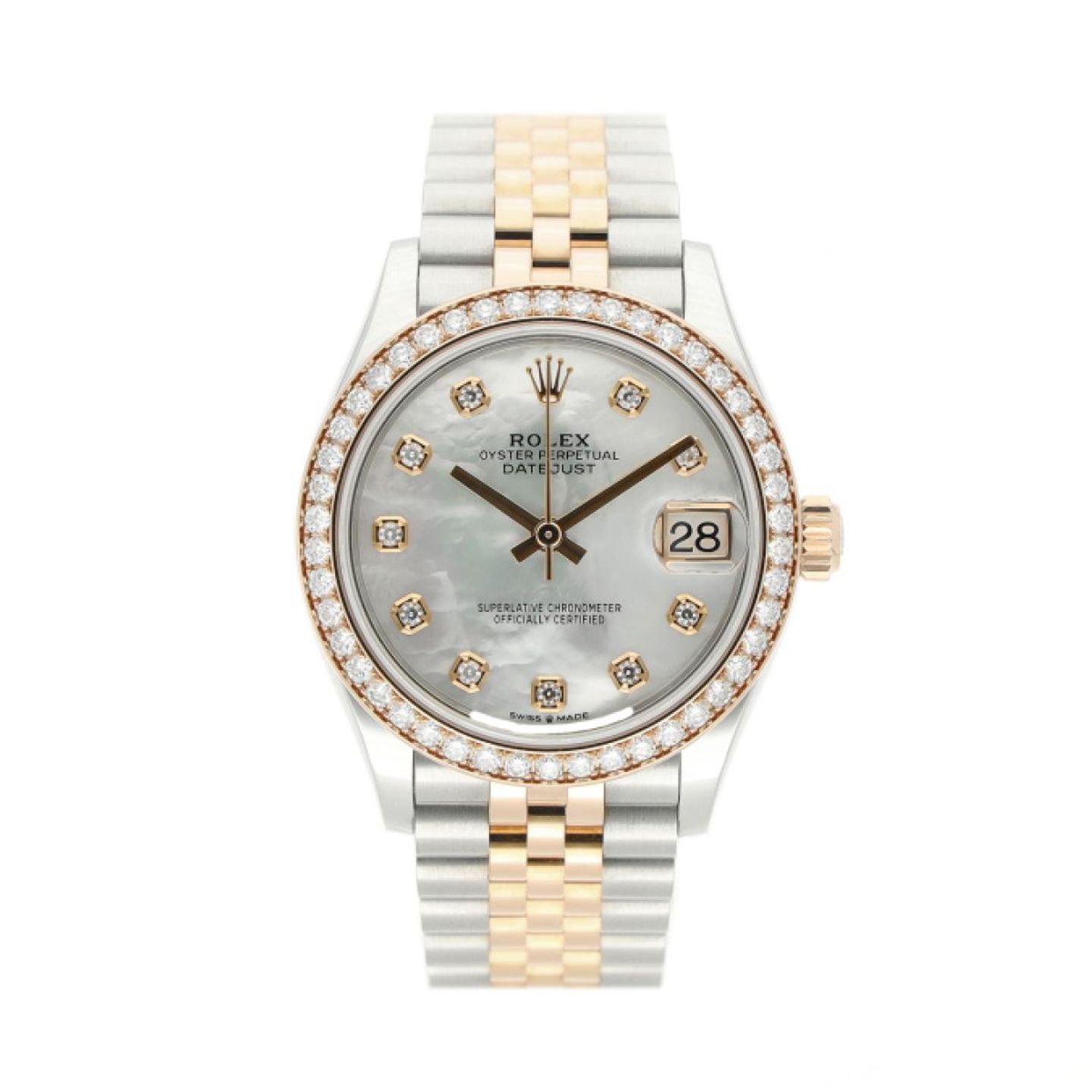 Rolex Datejust 31 278381RBR (2021) - Pearl dial 31 mm Gold/Steel case (1/5)