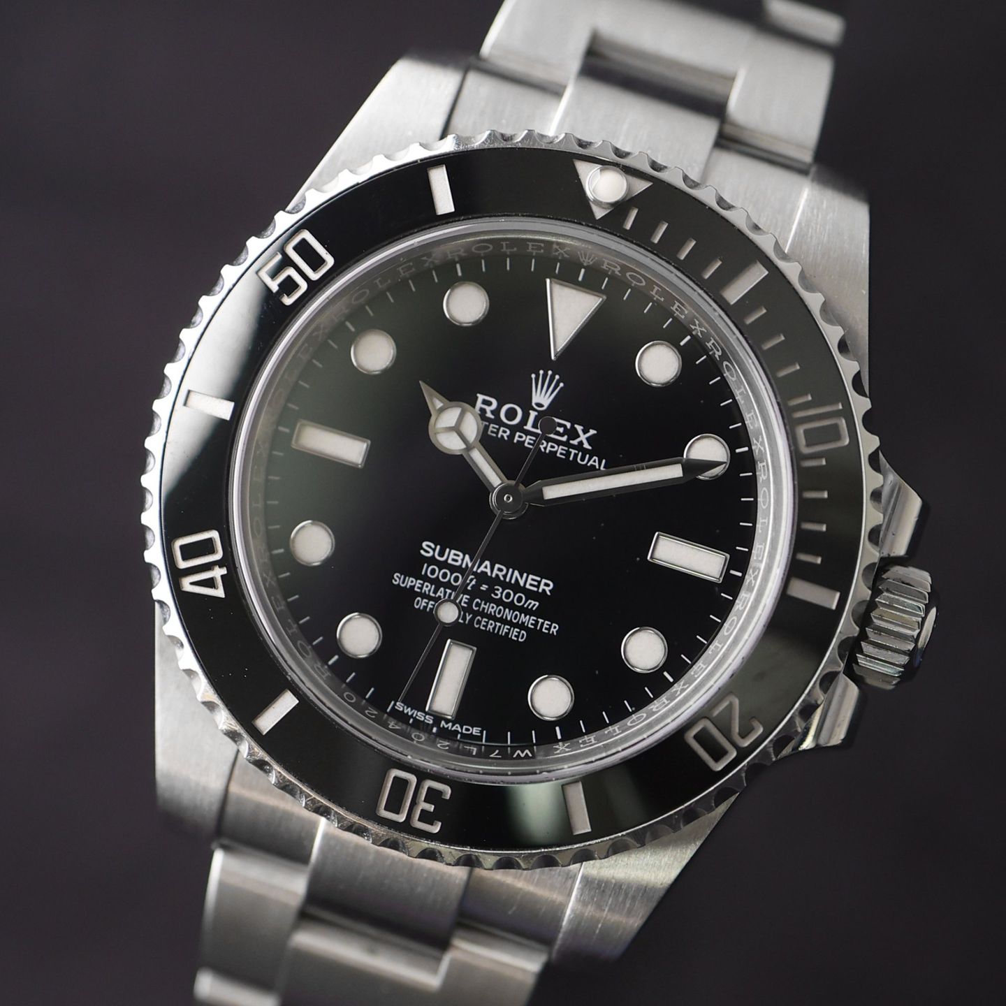 Rolex Submariner No Date 114060 (2018) - Black dial 40 mm Steel case (5/6)