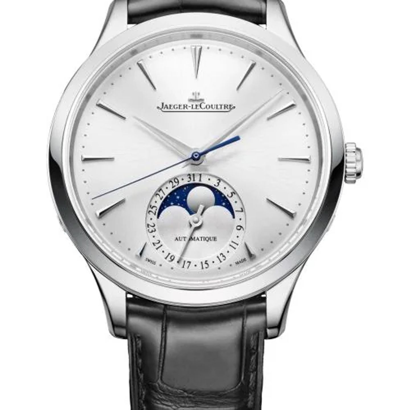 Jaeger-LeCoultre Master Ultra Thin Moon Q1248421 (2026) - Grijs wijzerplaat 36mm Staal (1/1)