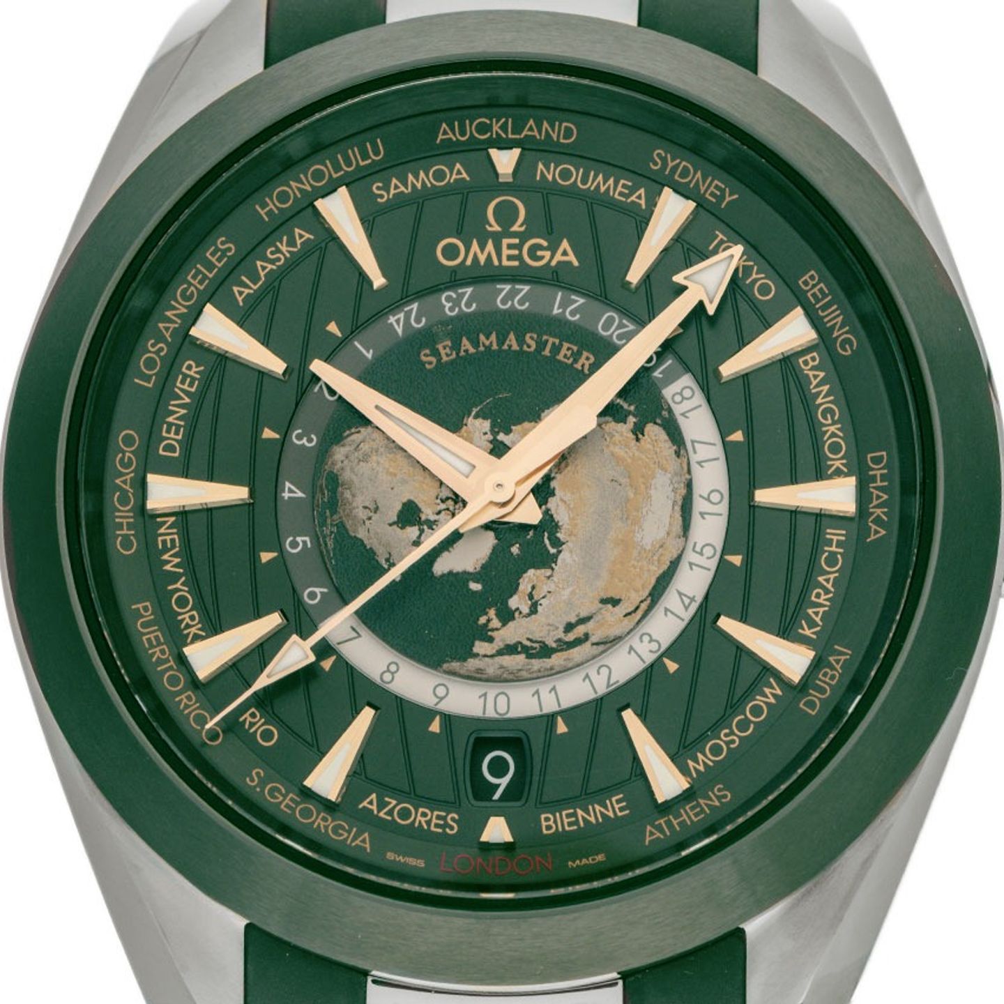 Omega Seamaster Aqua Terra 220.32.43.22.10.001 (2024) - Green dial 43 mm Steel case (1/6)