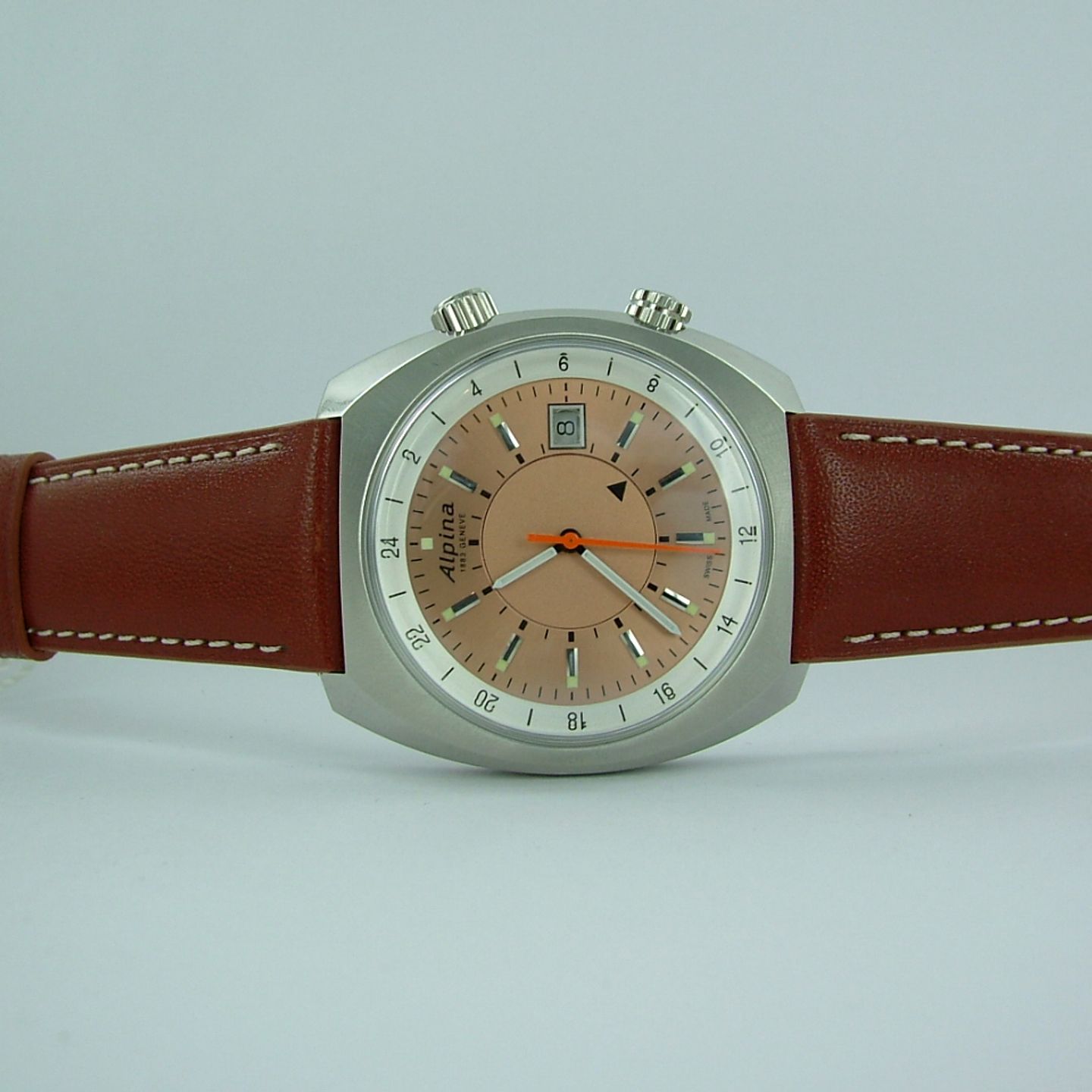 Alpina Startimer - (2022) - Pink dial 42 mm Steel case (1/7)