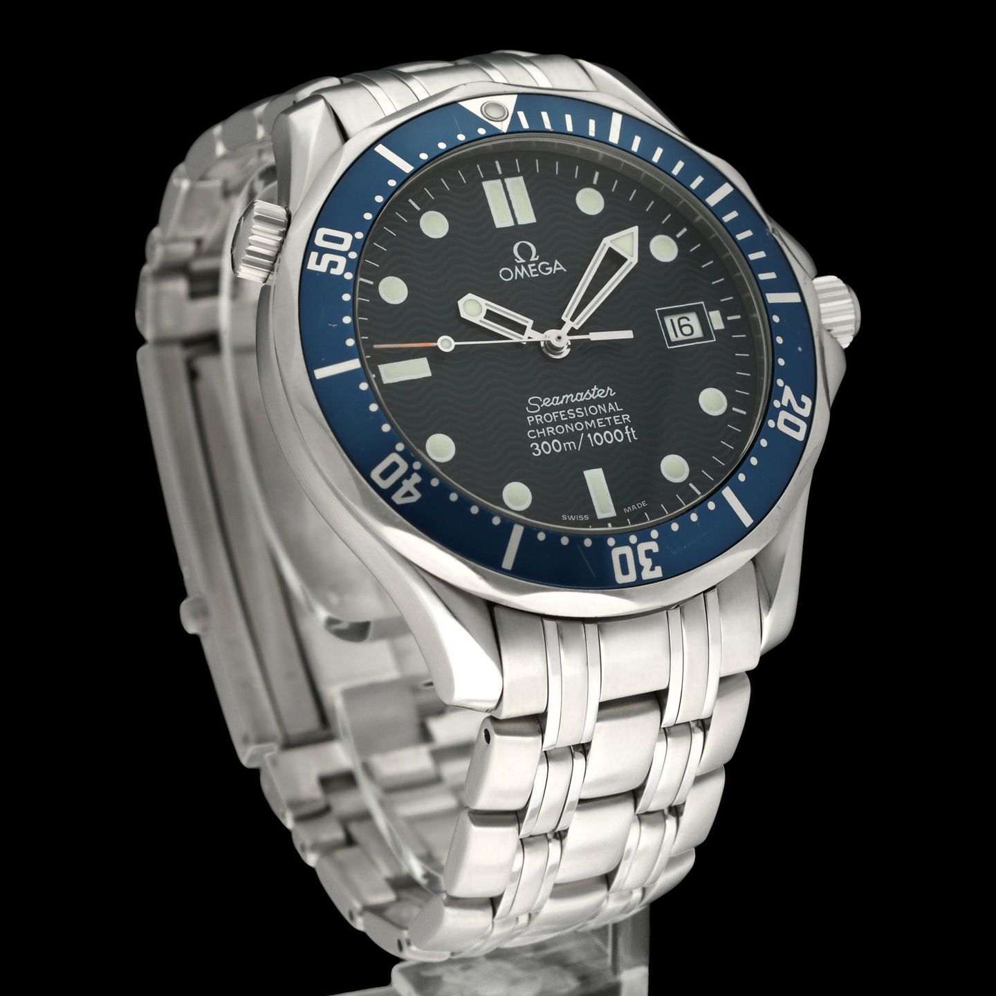 Omega Seamaster Diver 300 M 2531.80.00 (1999) - Blauw wijzerplaat 41mm Staal (4/8)