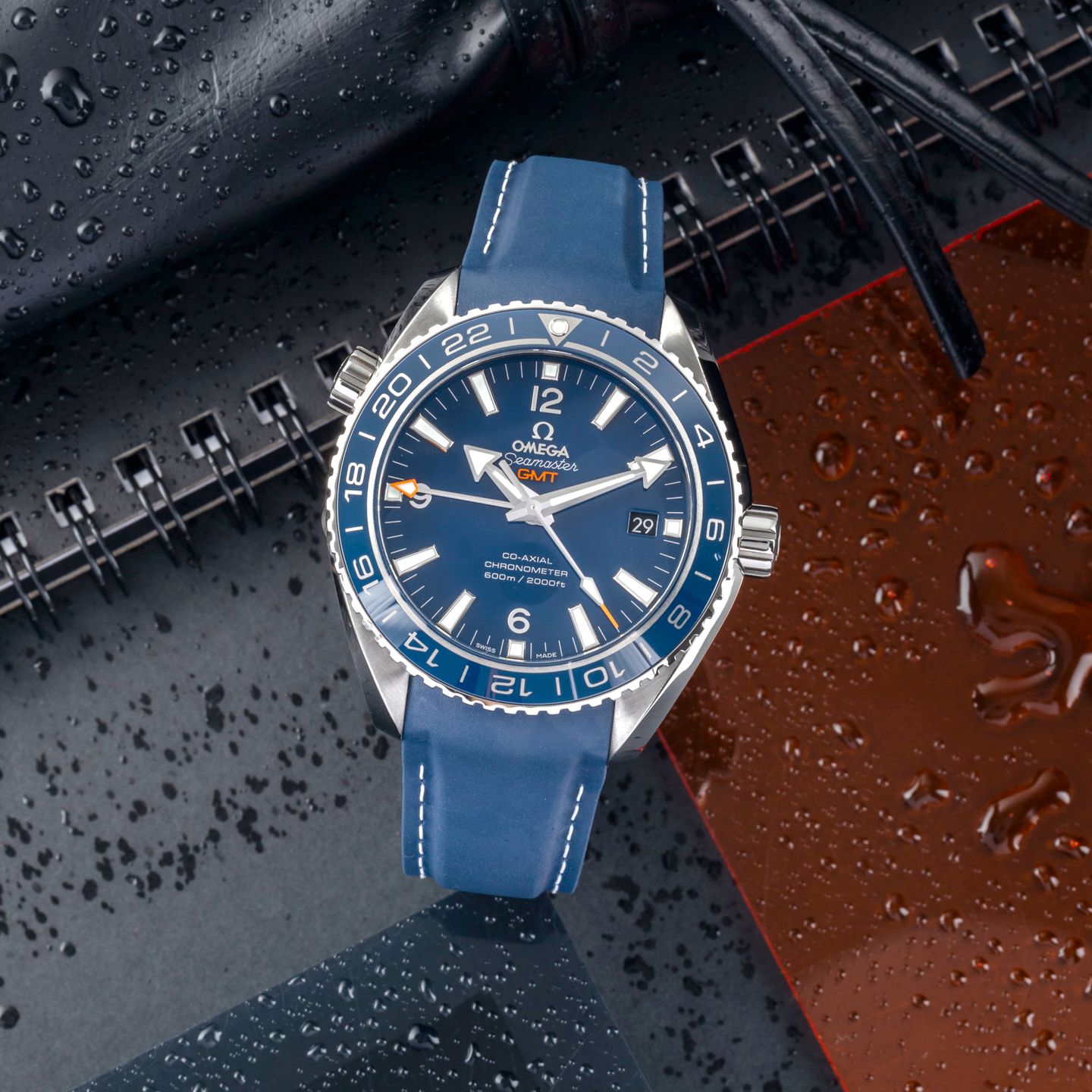 Omega Seamaster Planet Ocean 232.92.44.22.03.001 (Unknown (random serial)) - Blue dial 44 mm Titanium case (1/8)