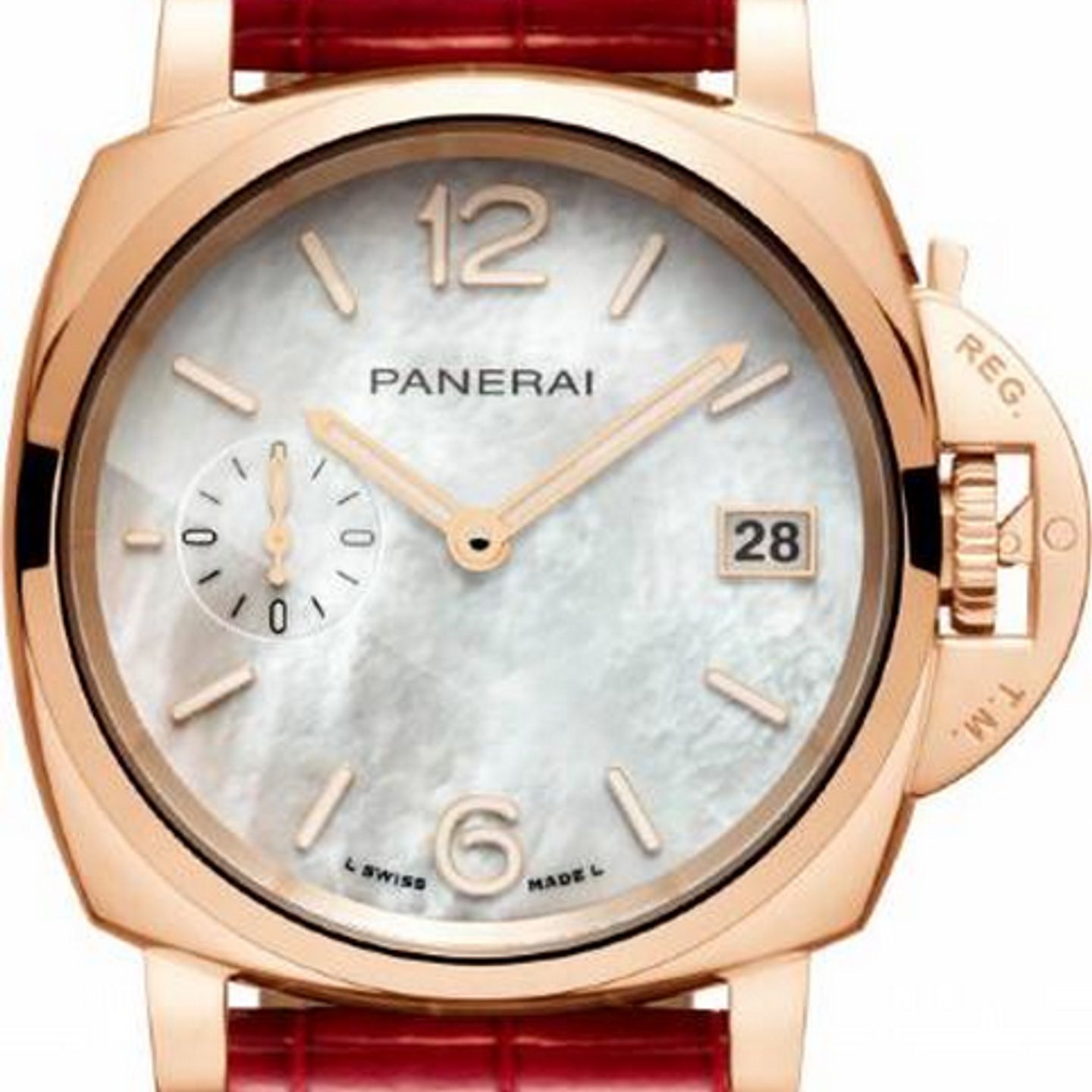 Panerai Luminor Due PAM01280 (2026) - White dial 38 mm Red Gold case (1/1)