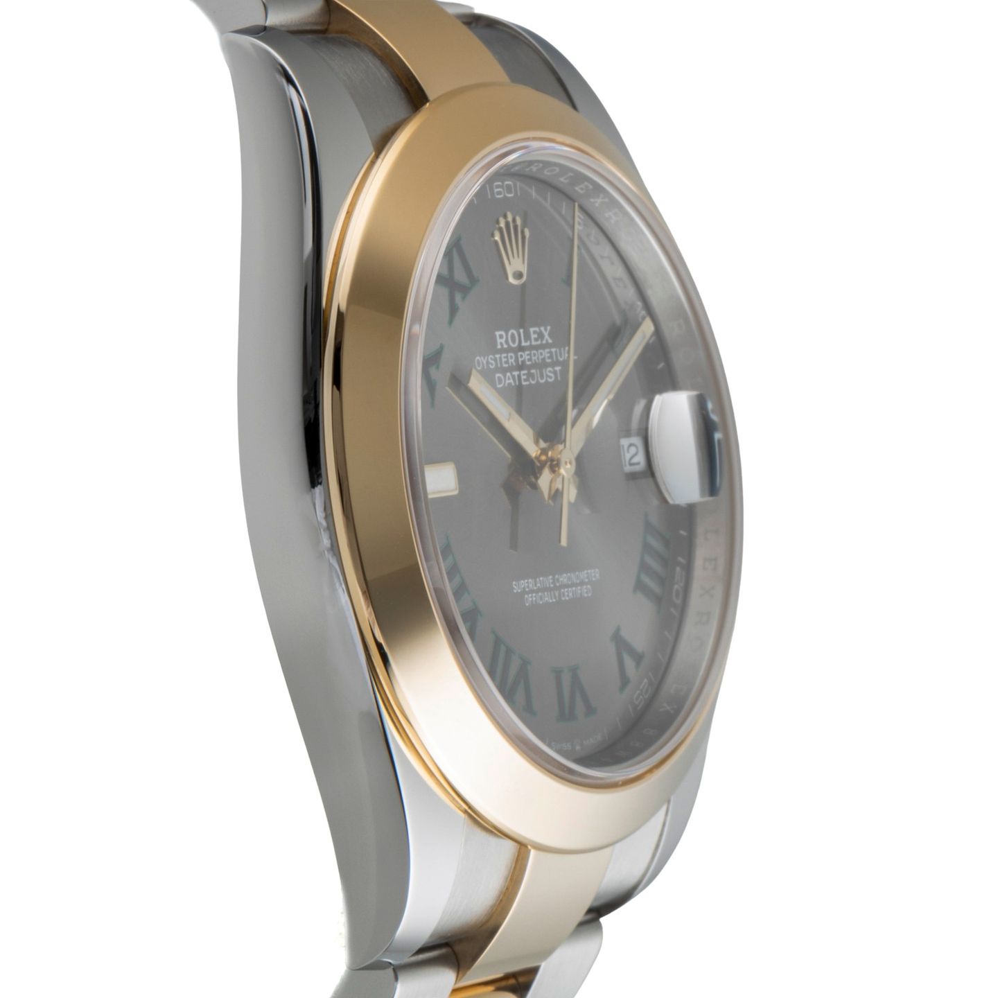 Rolex Datejust 41 126303 (Unknown (random serial)) - Grey dial 41 mm Gold/Steel case (7/8)